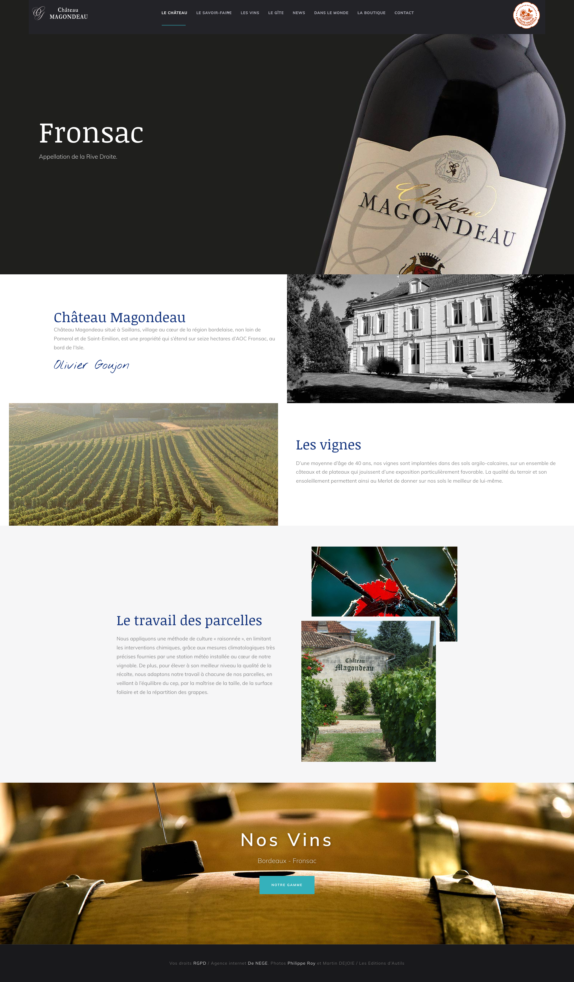 Aperçu du site