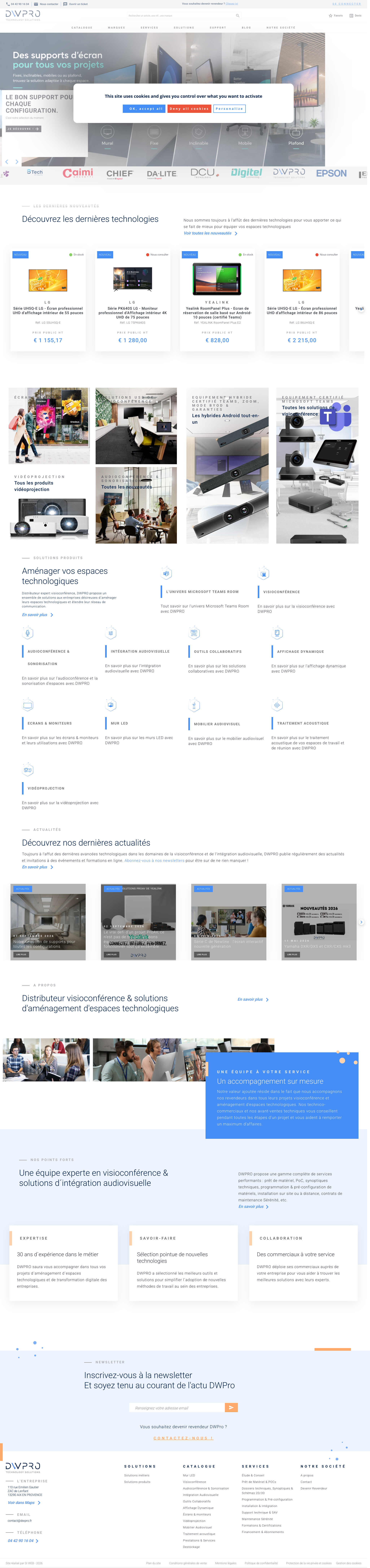 Aperçu du site