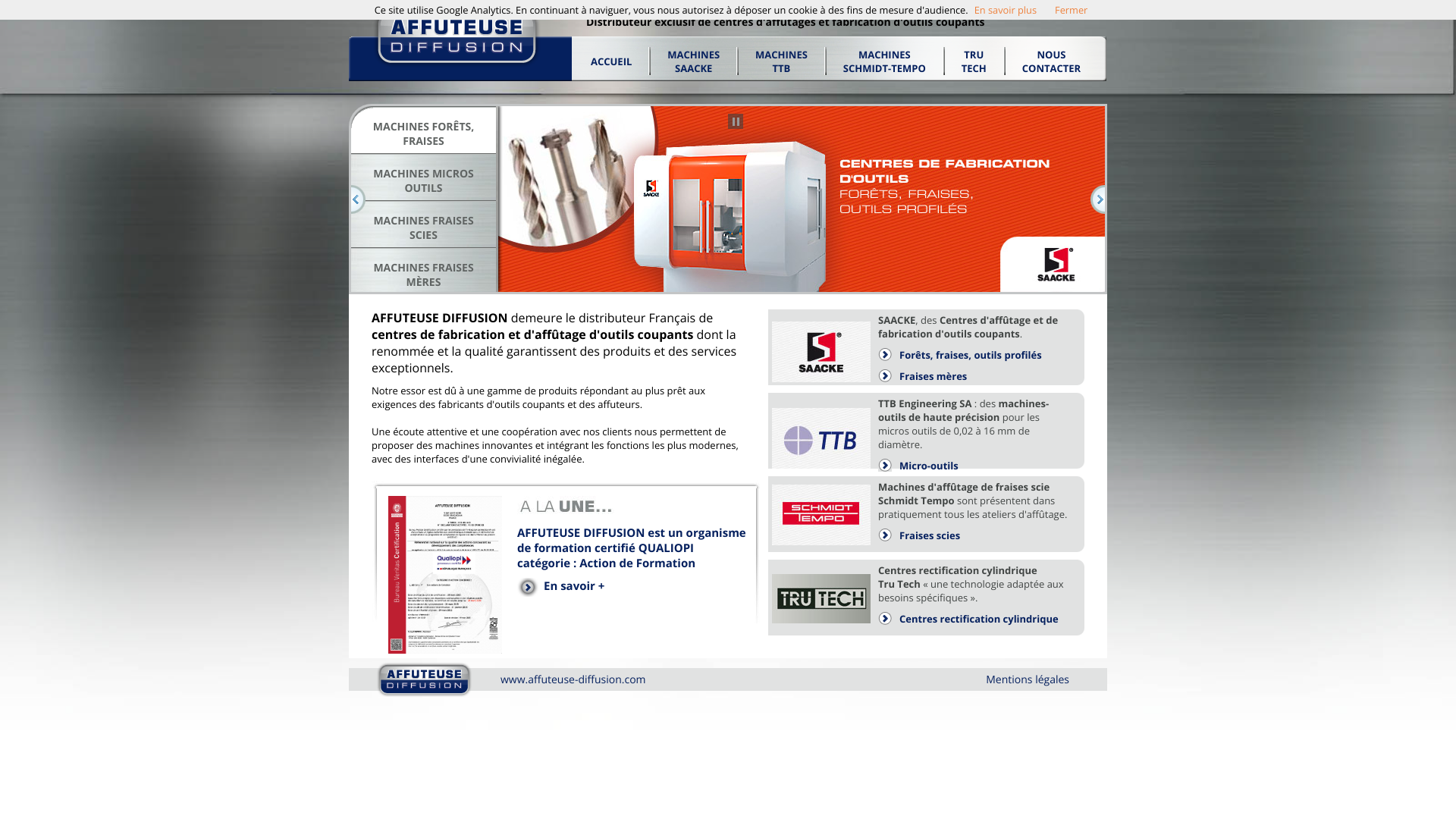 Aperçu du site
