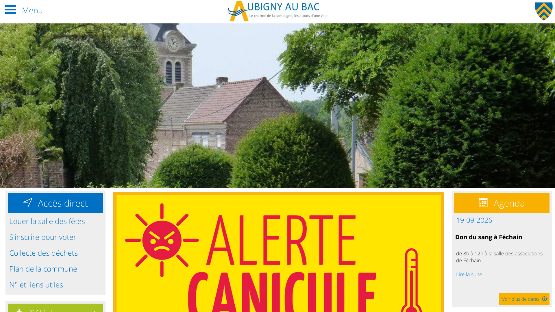 Aperçu du site