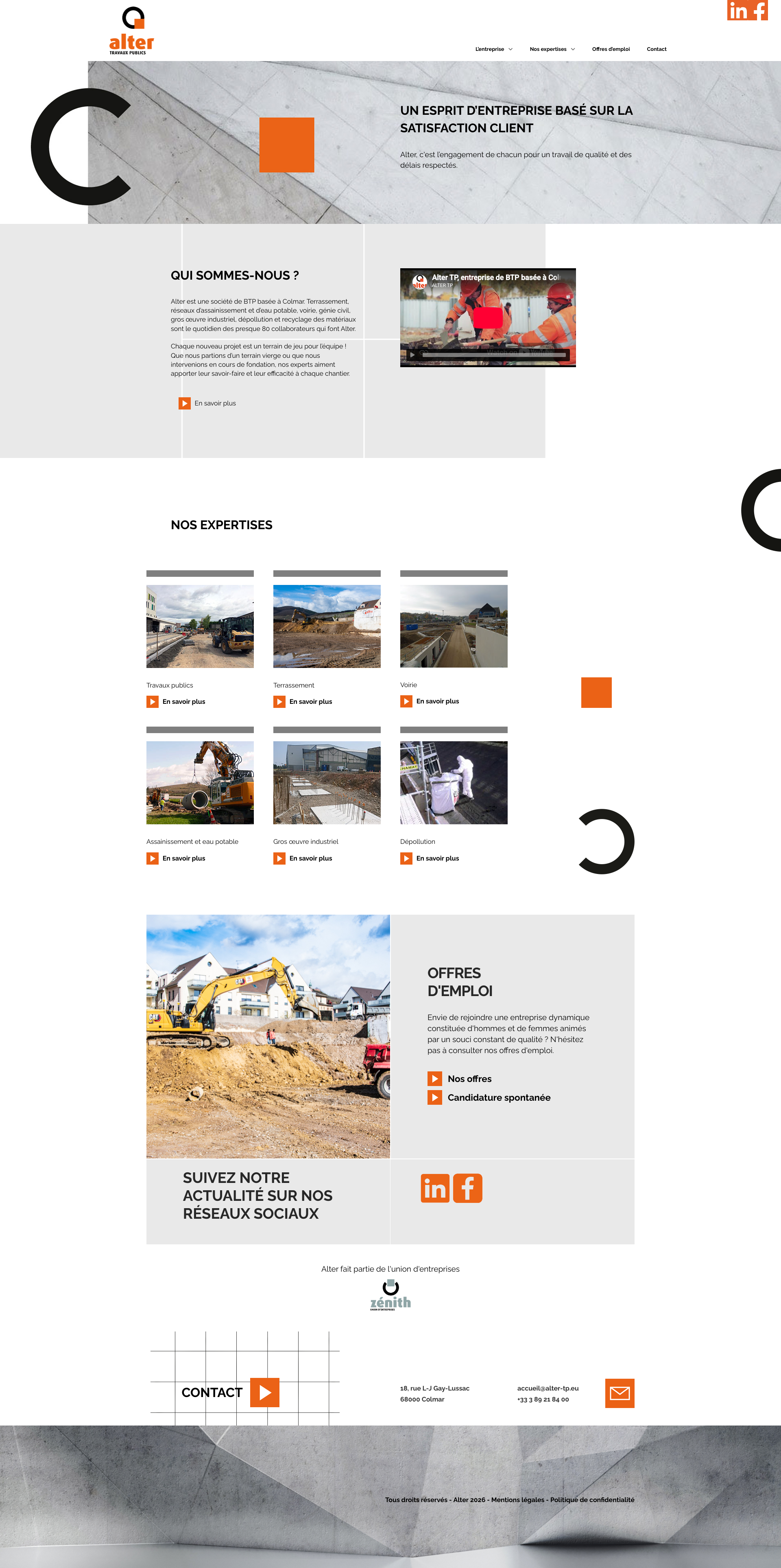 Aperçu du site