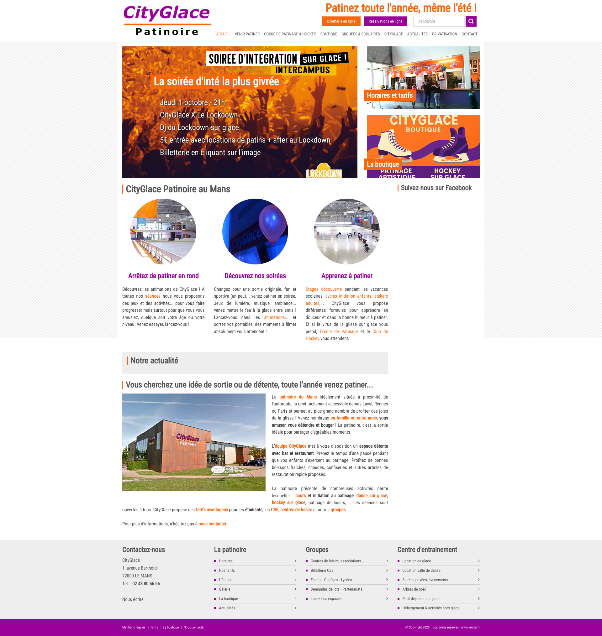 Aperçu du site