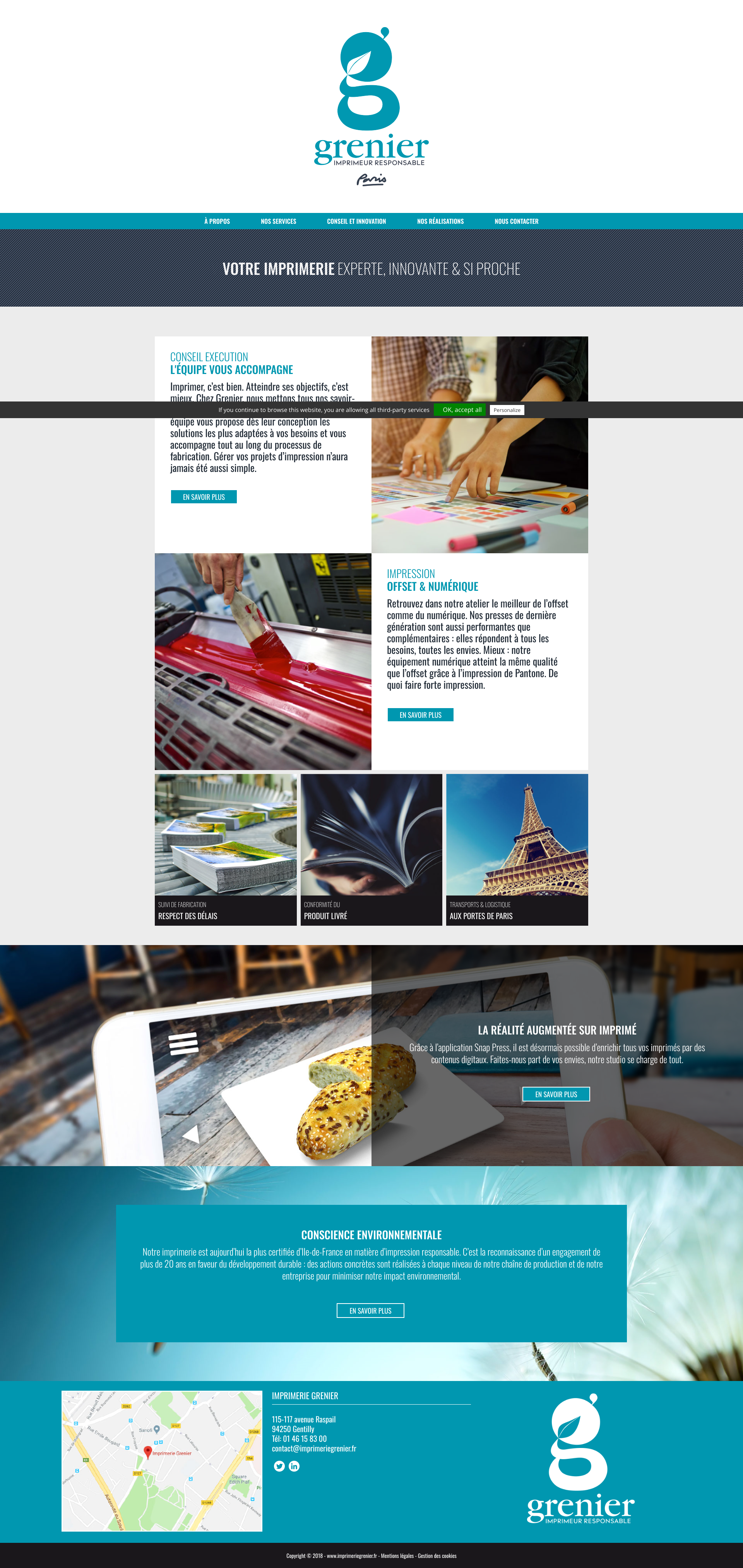 Aperçu du site