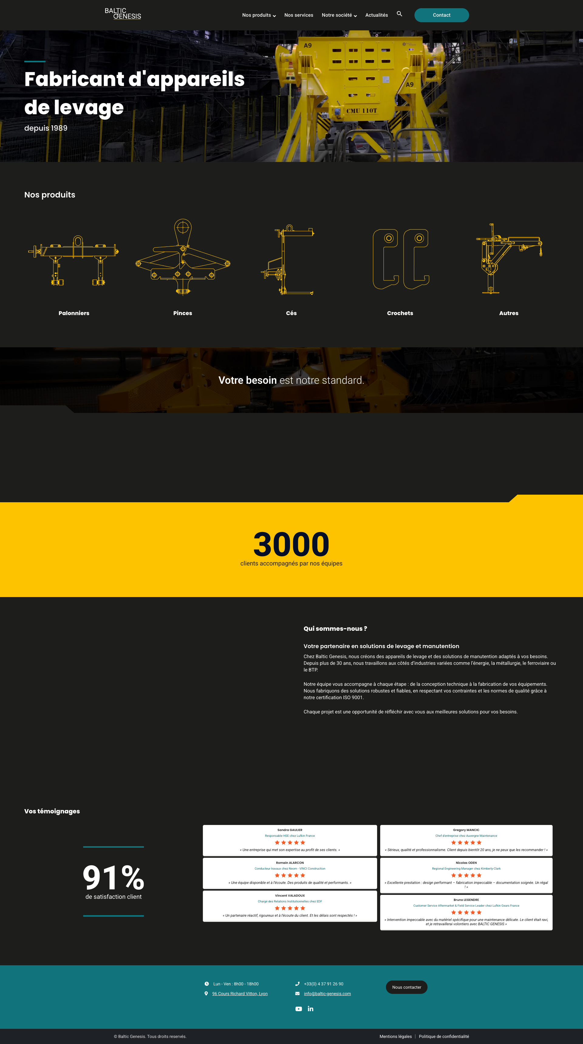 Aperçu du site