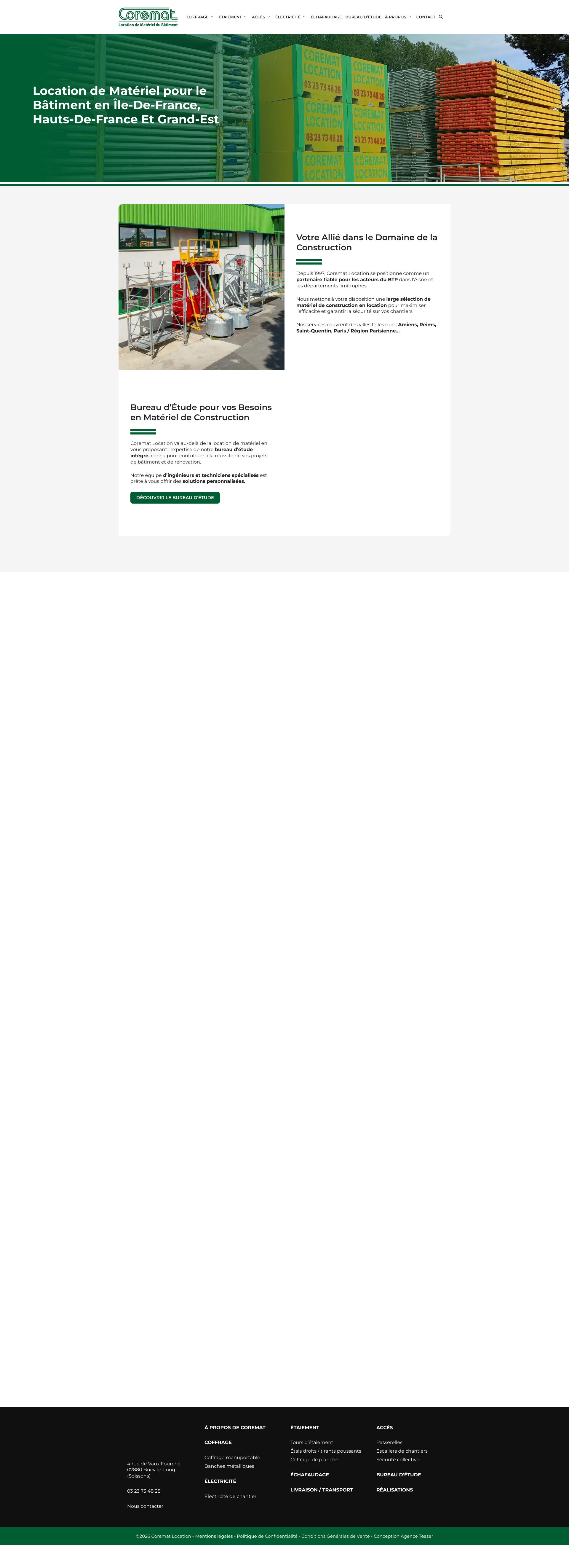 Aperçu du site
