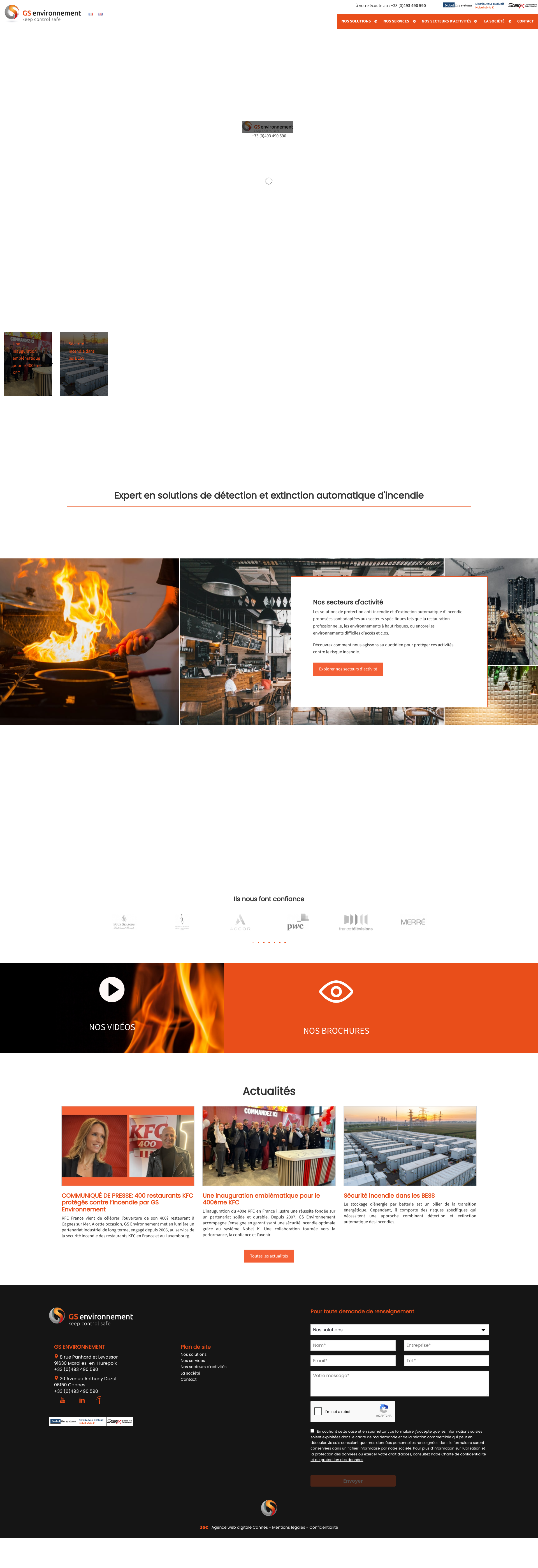 Aperçu du site