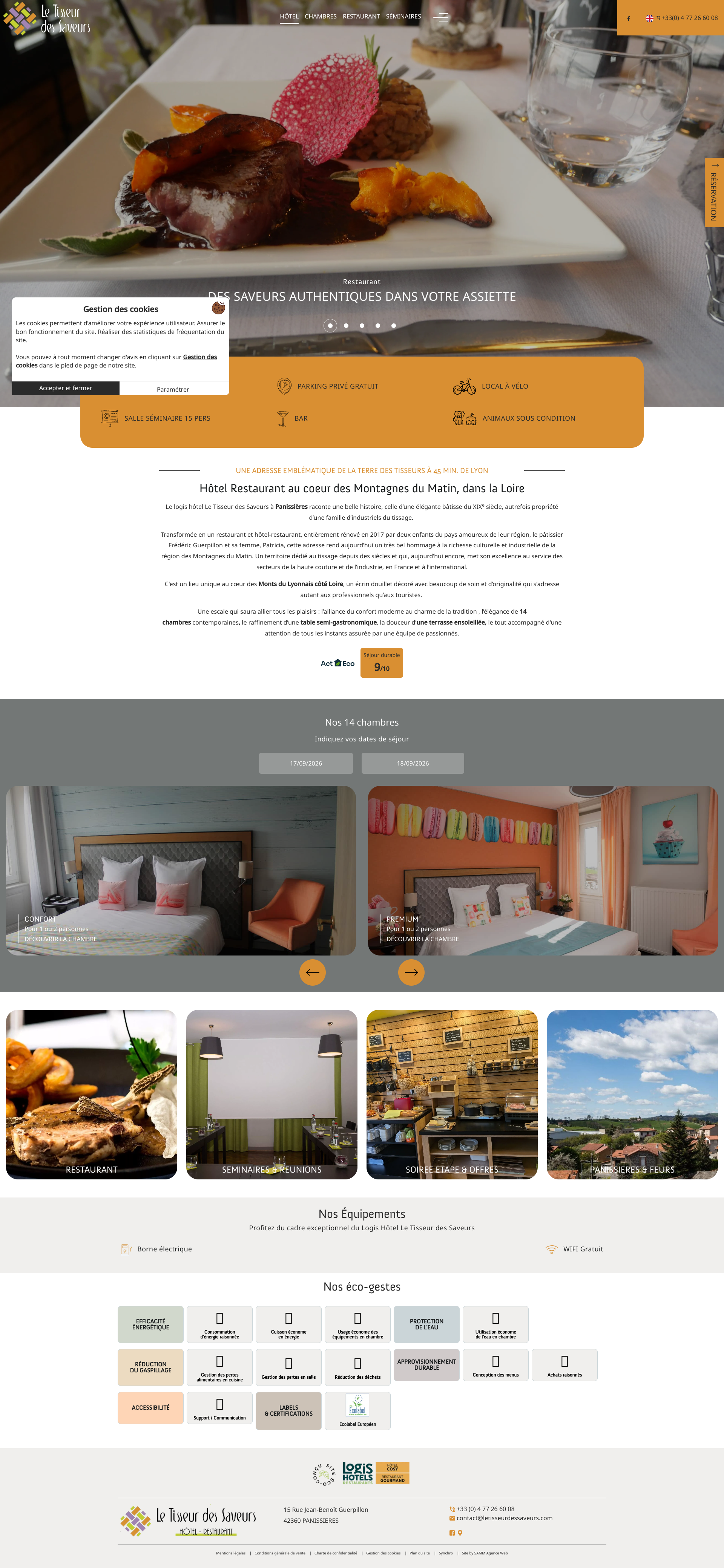 Aperçu du site