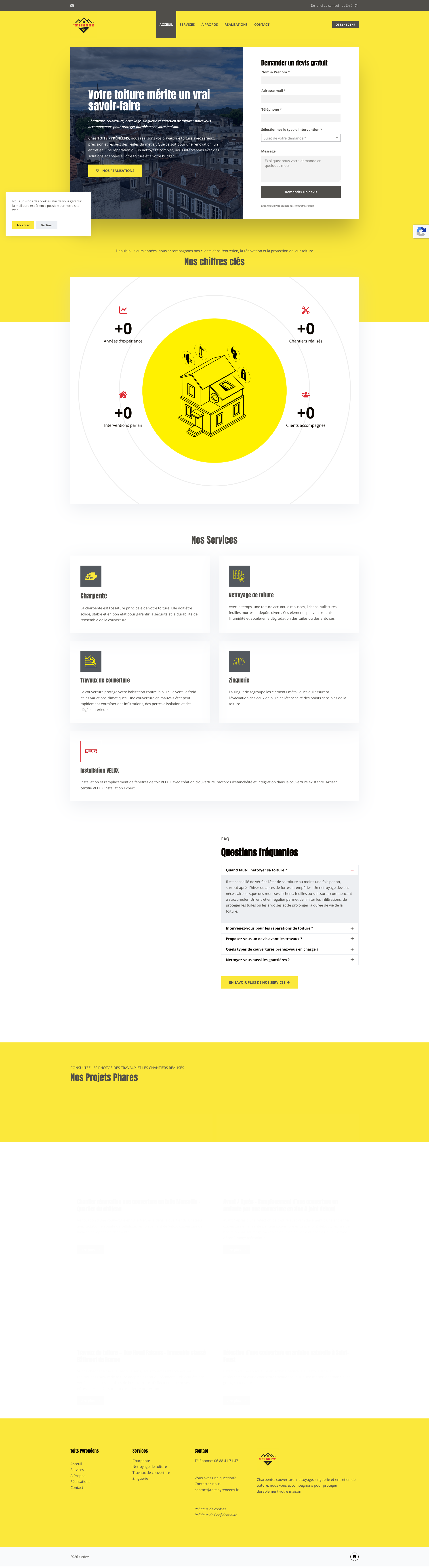 Aperçu du site