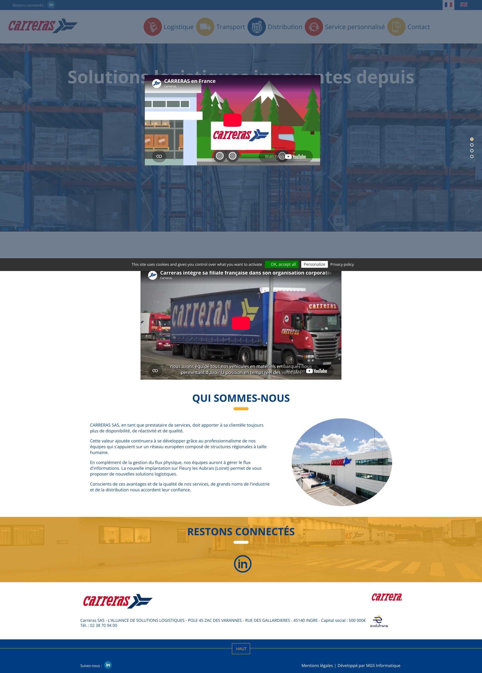 Aperçu du site