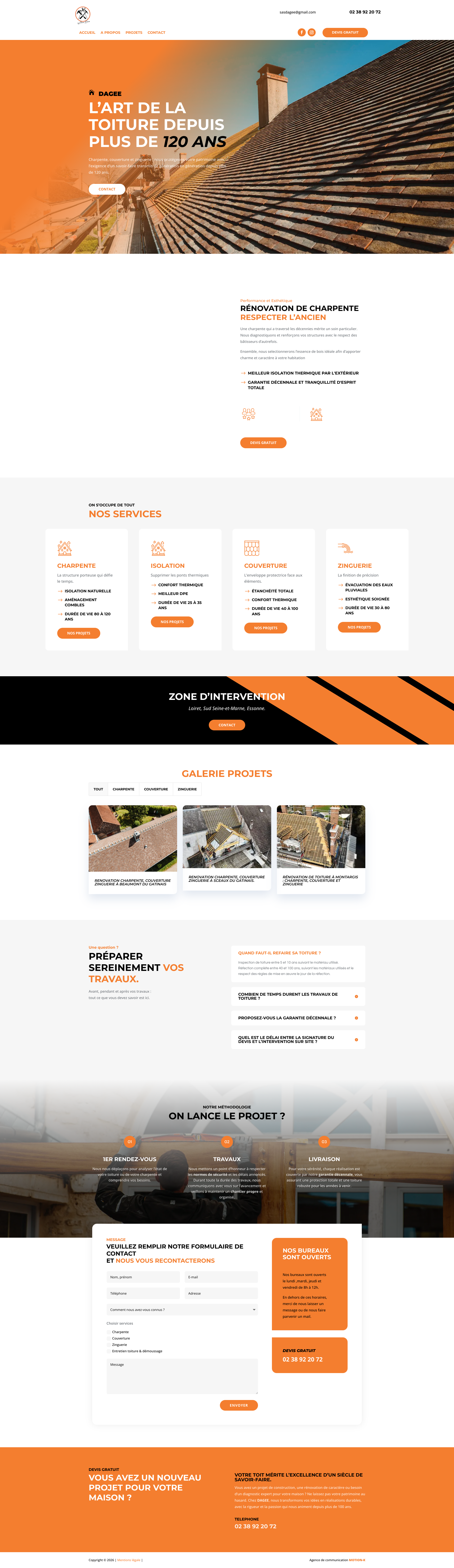 Aperçu du site