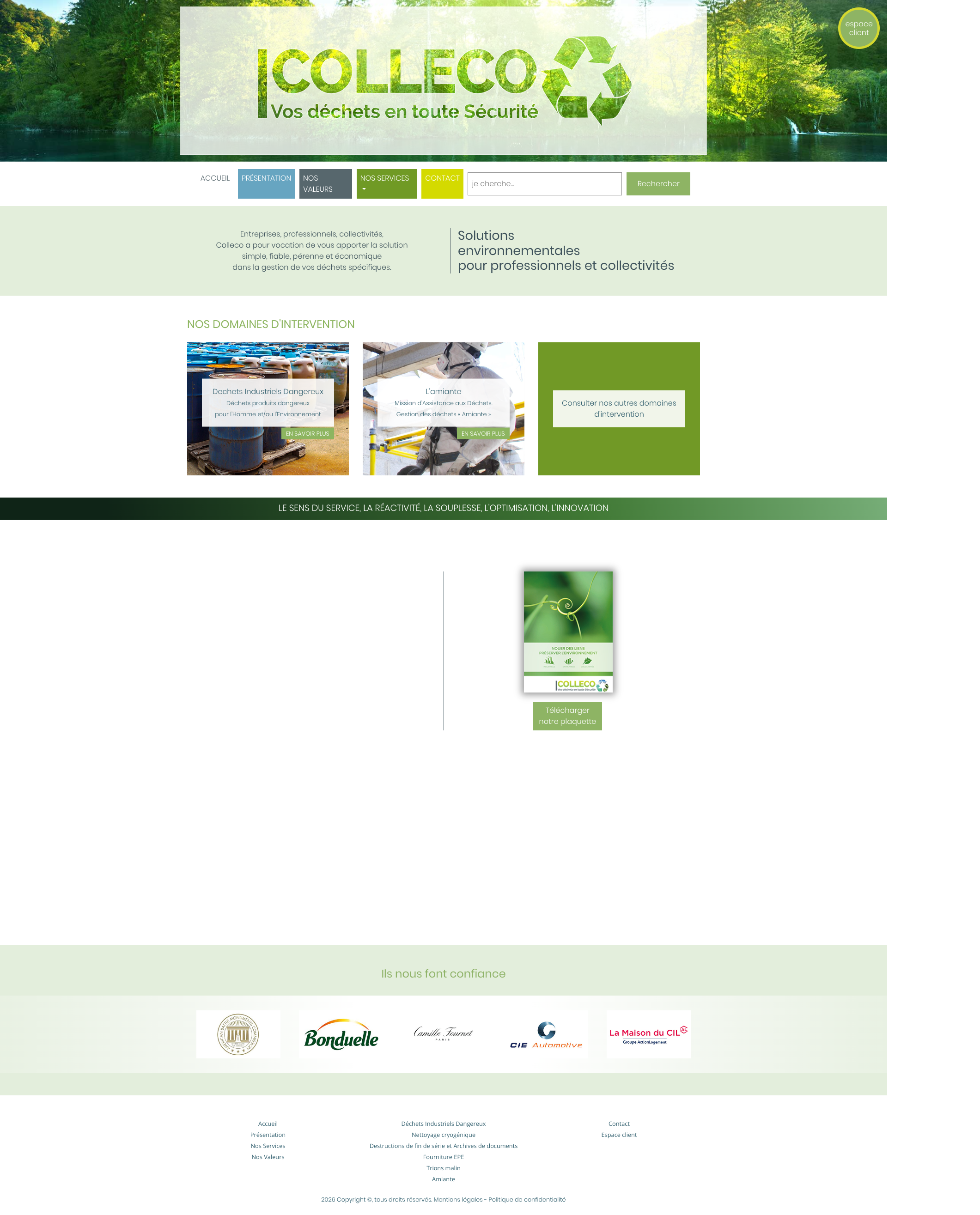 Aperçu du site
