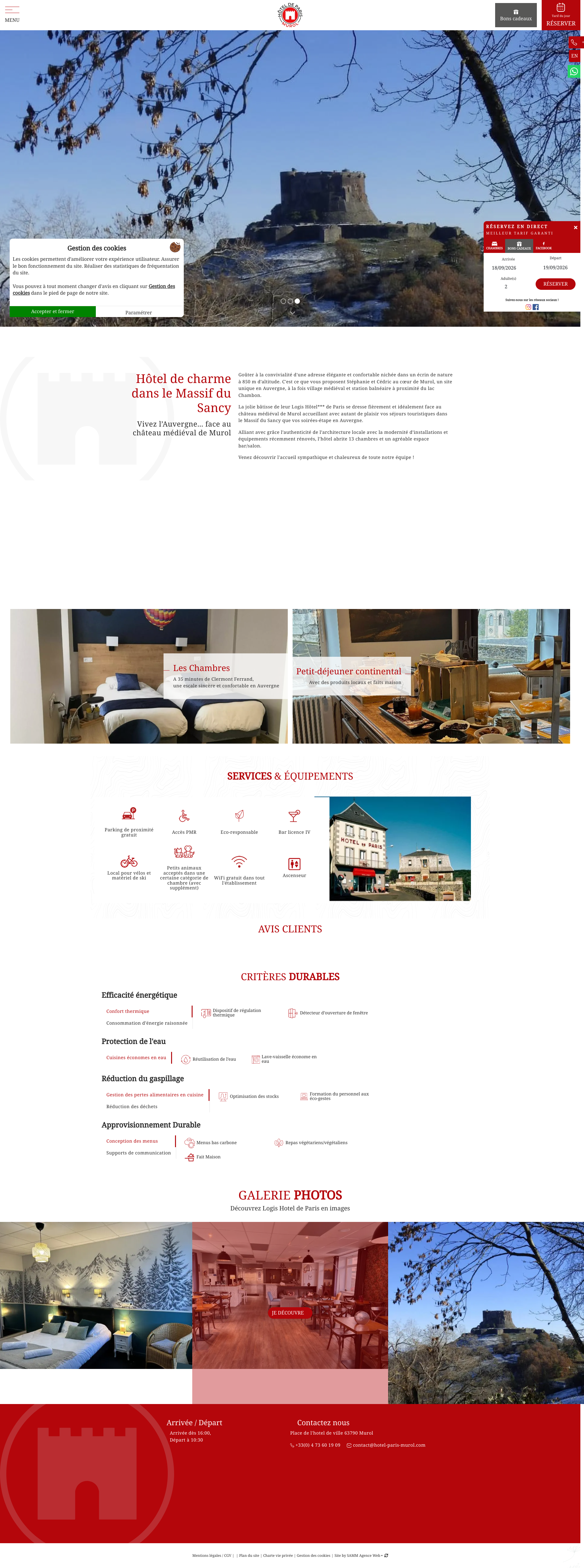 Aperçu du site
