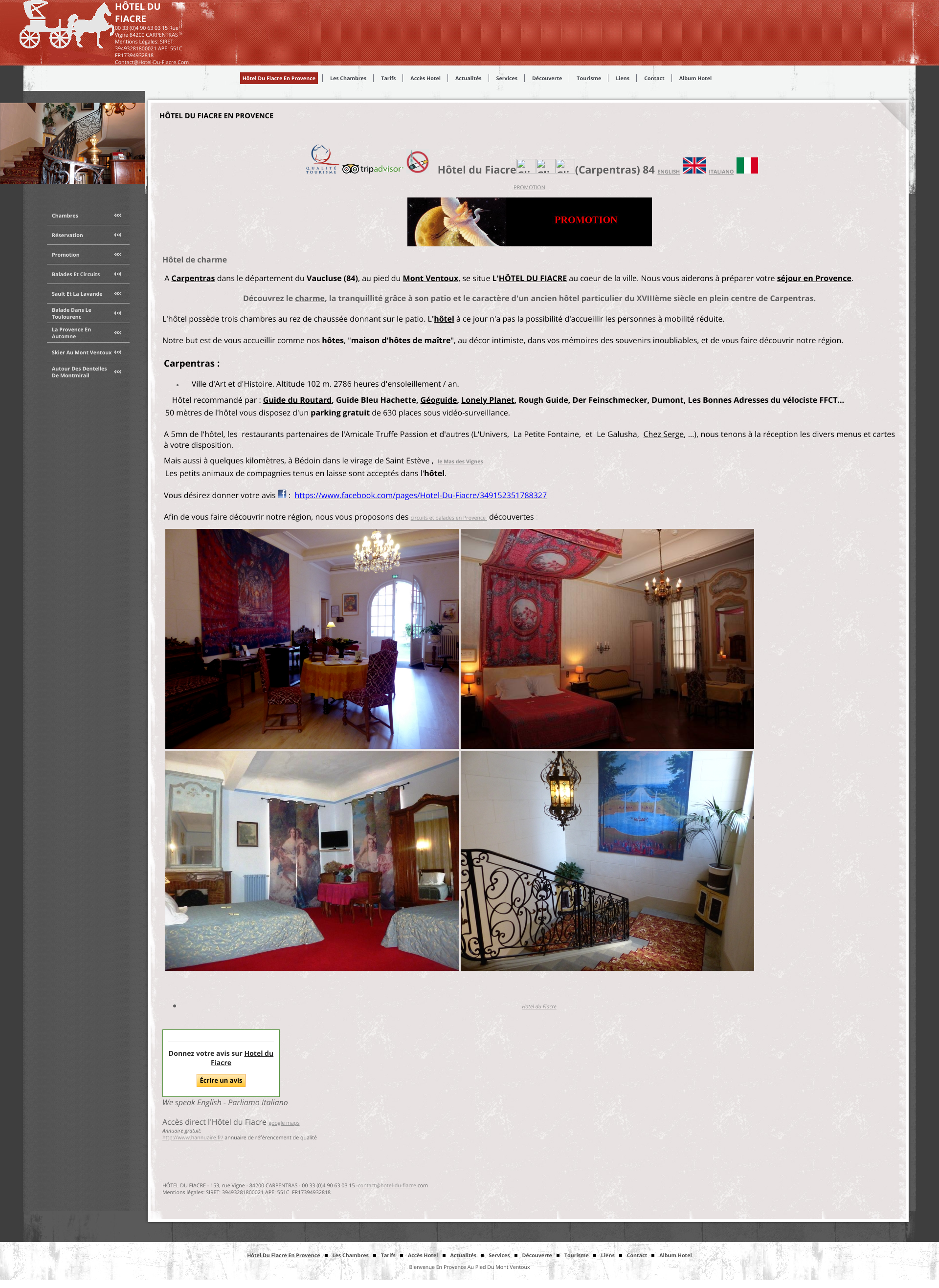 Aperçu du site