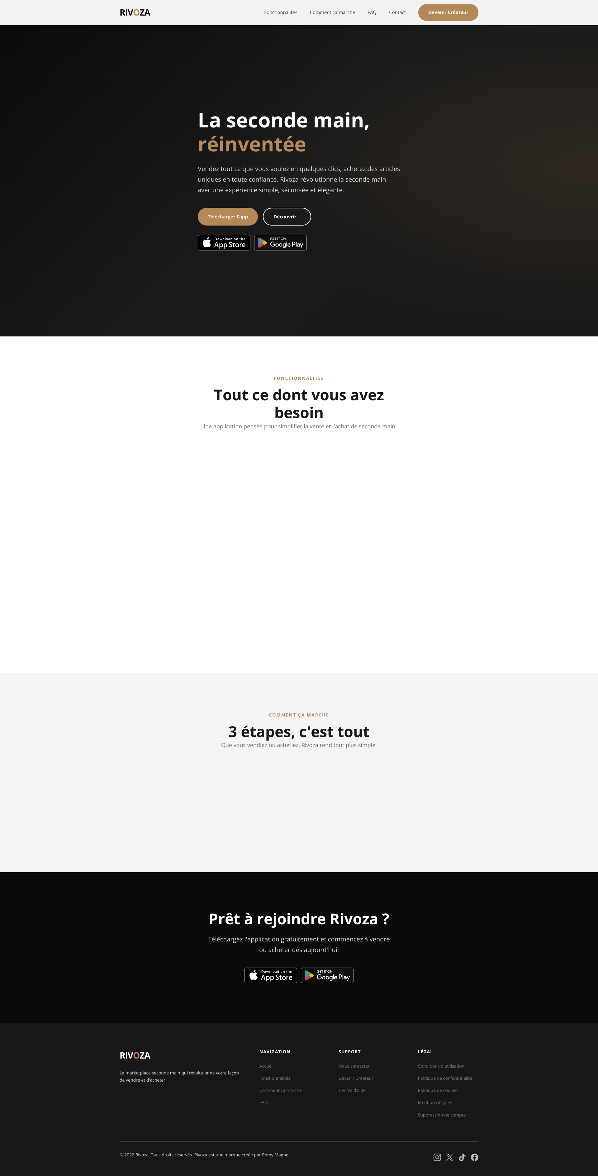 Aperçu du site