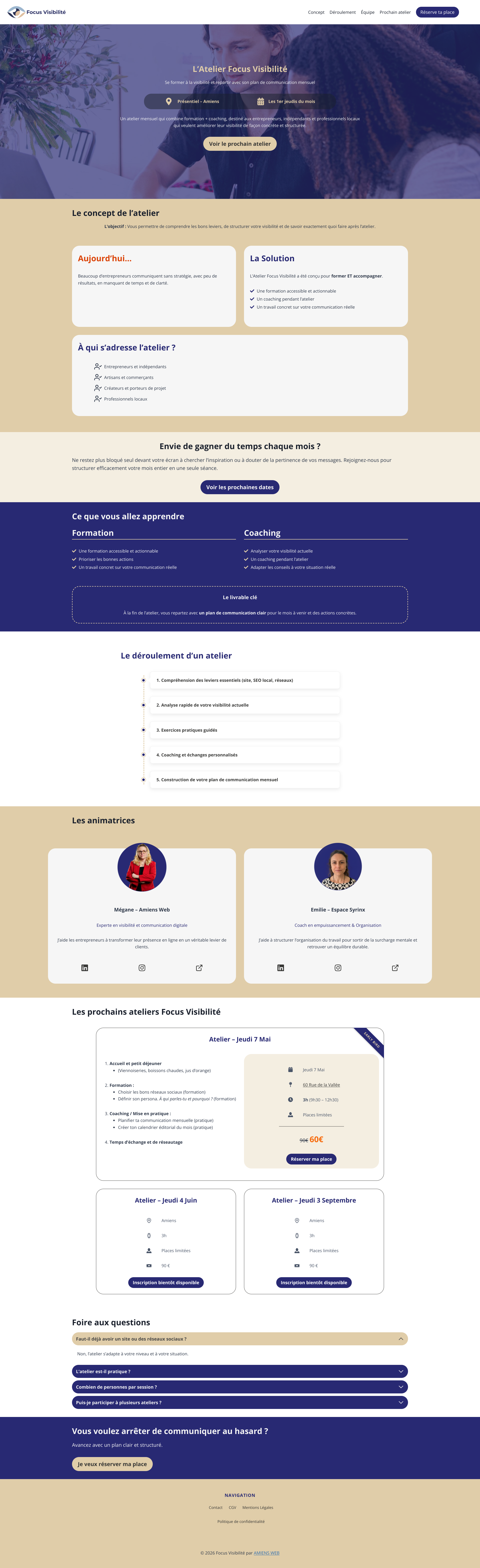 Aperçu du site