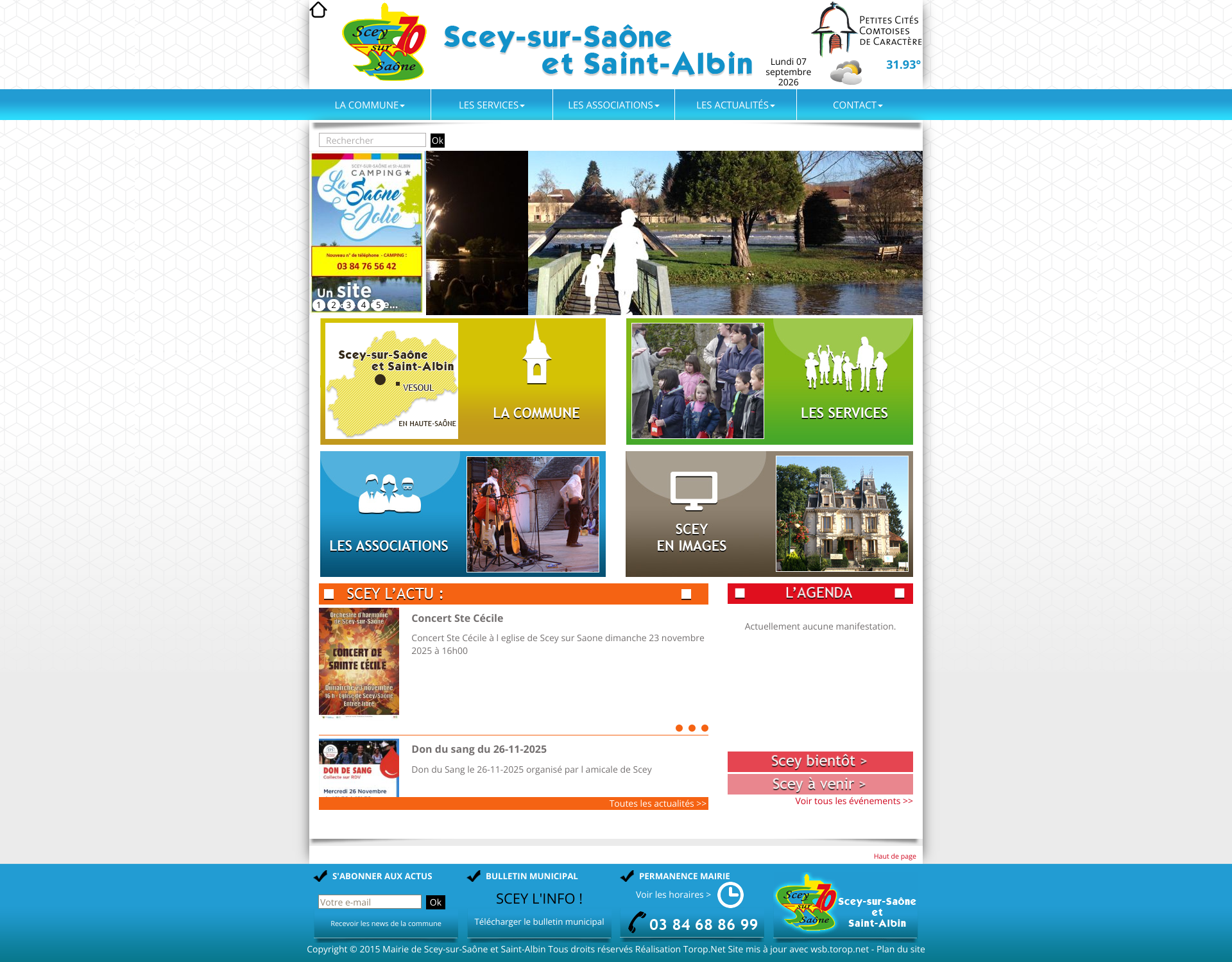 Aperçu du site