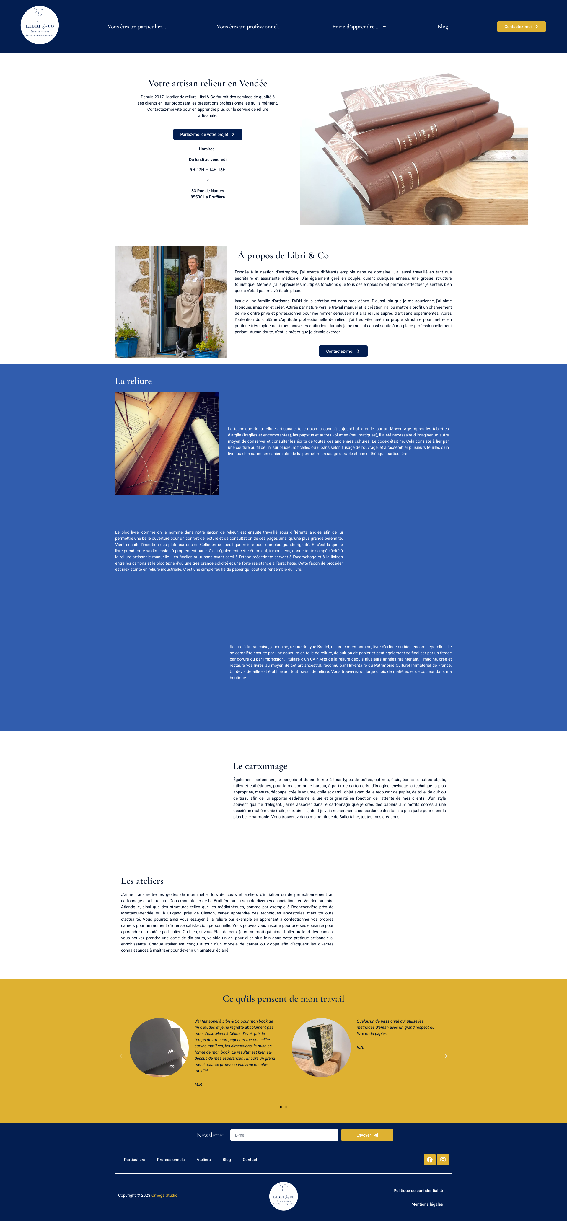 Aperçu du site