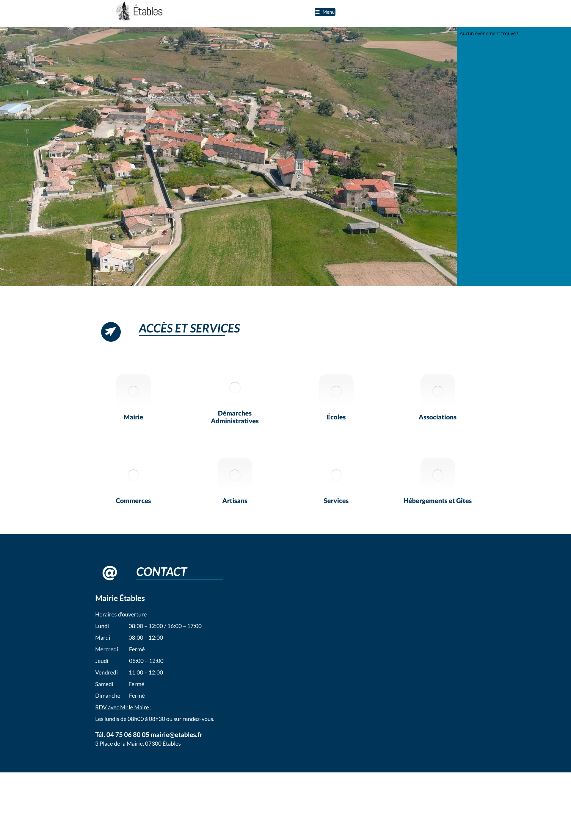 Aperçu du site