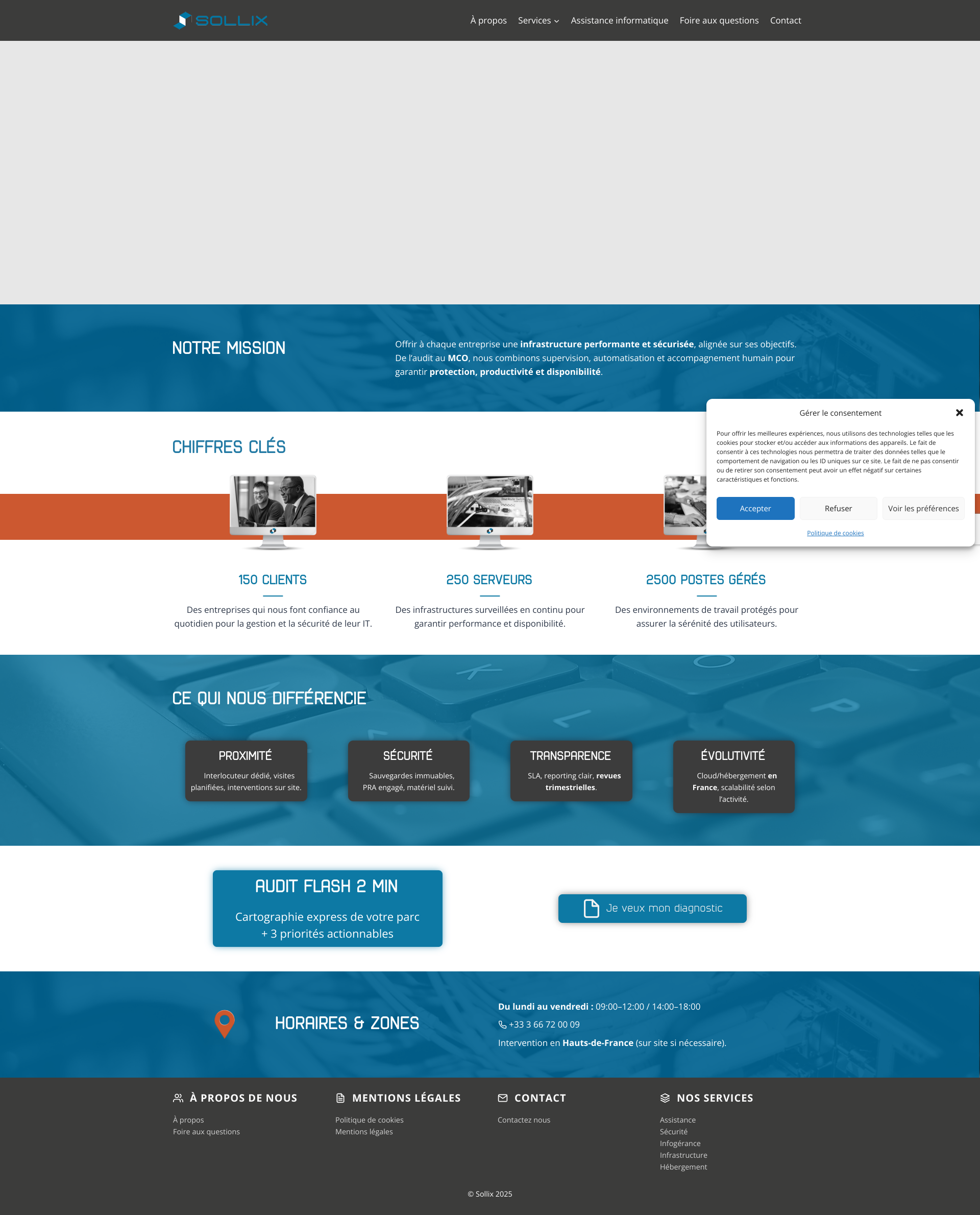 Aperçu du site