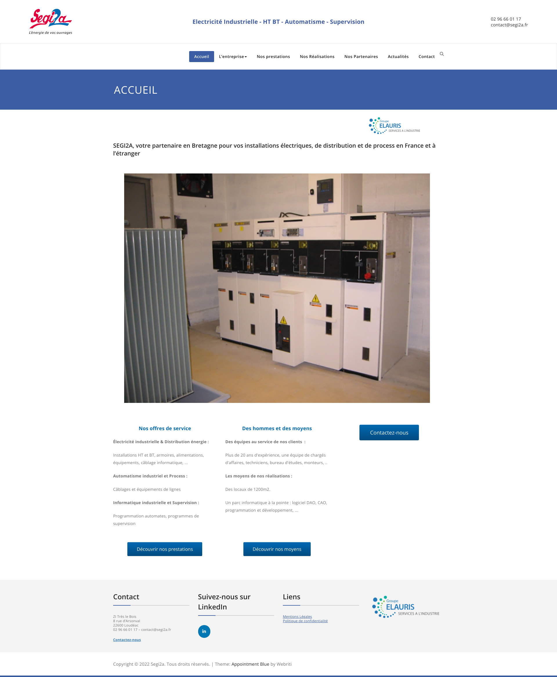 Aperçu du site