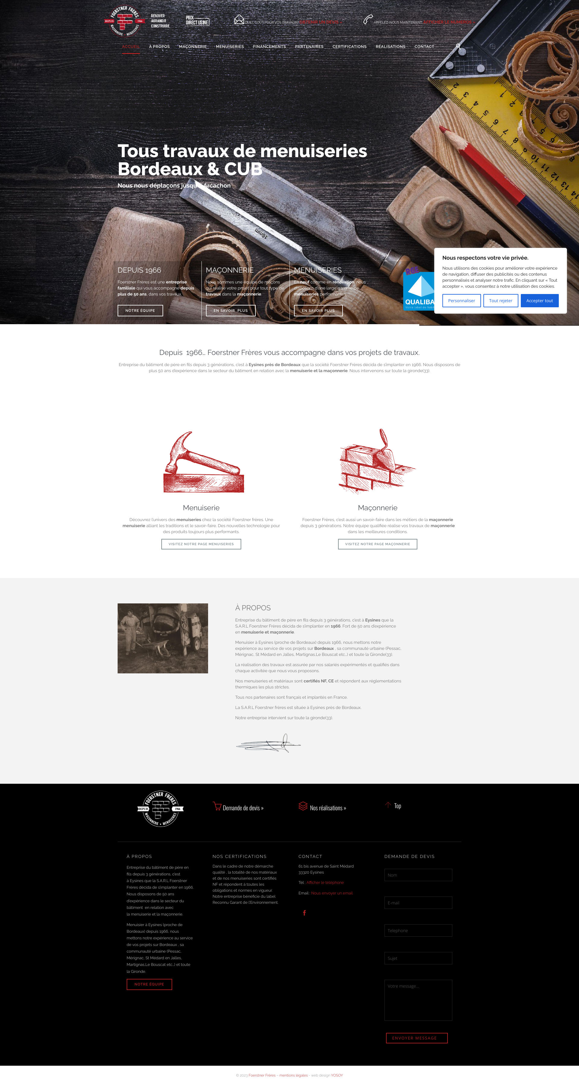 Aperçu du site