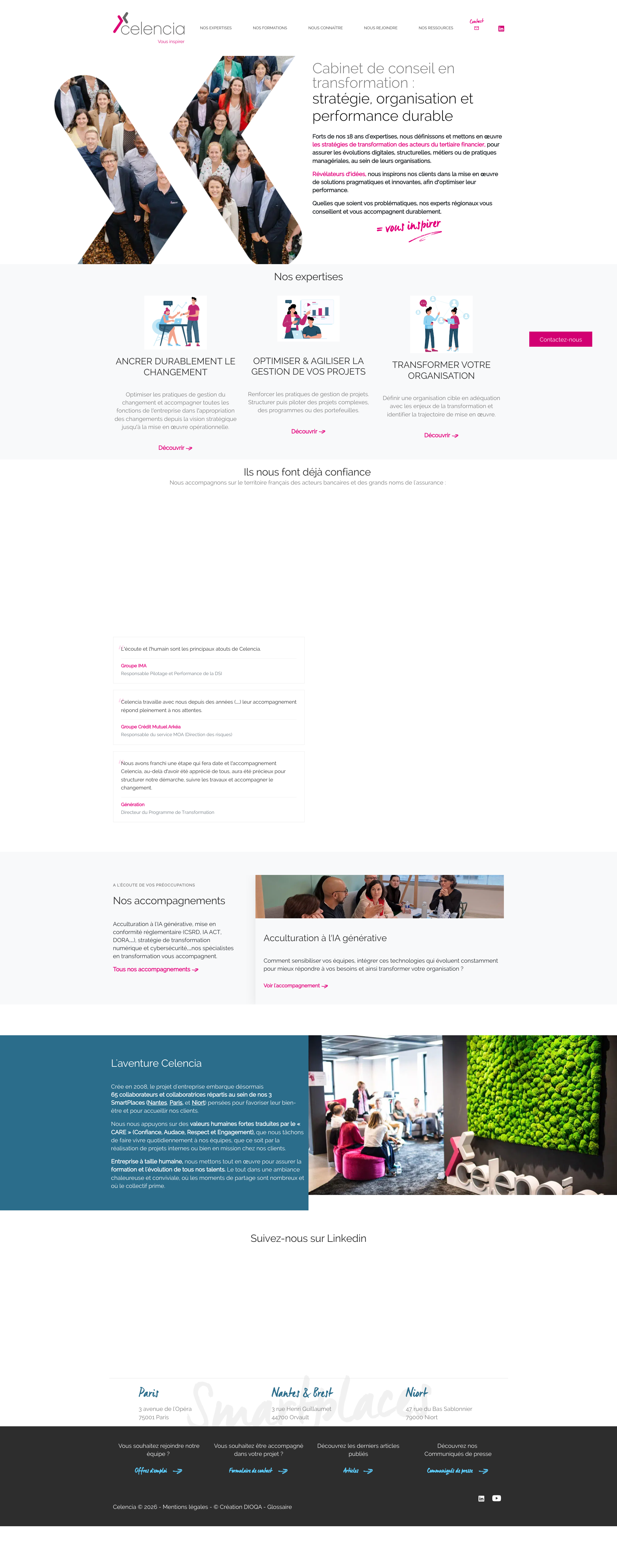 Aperçu du site