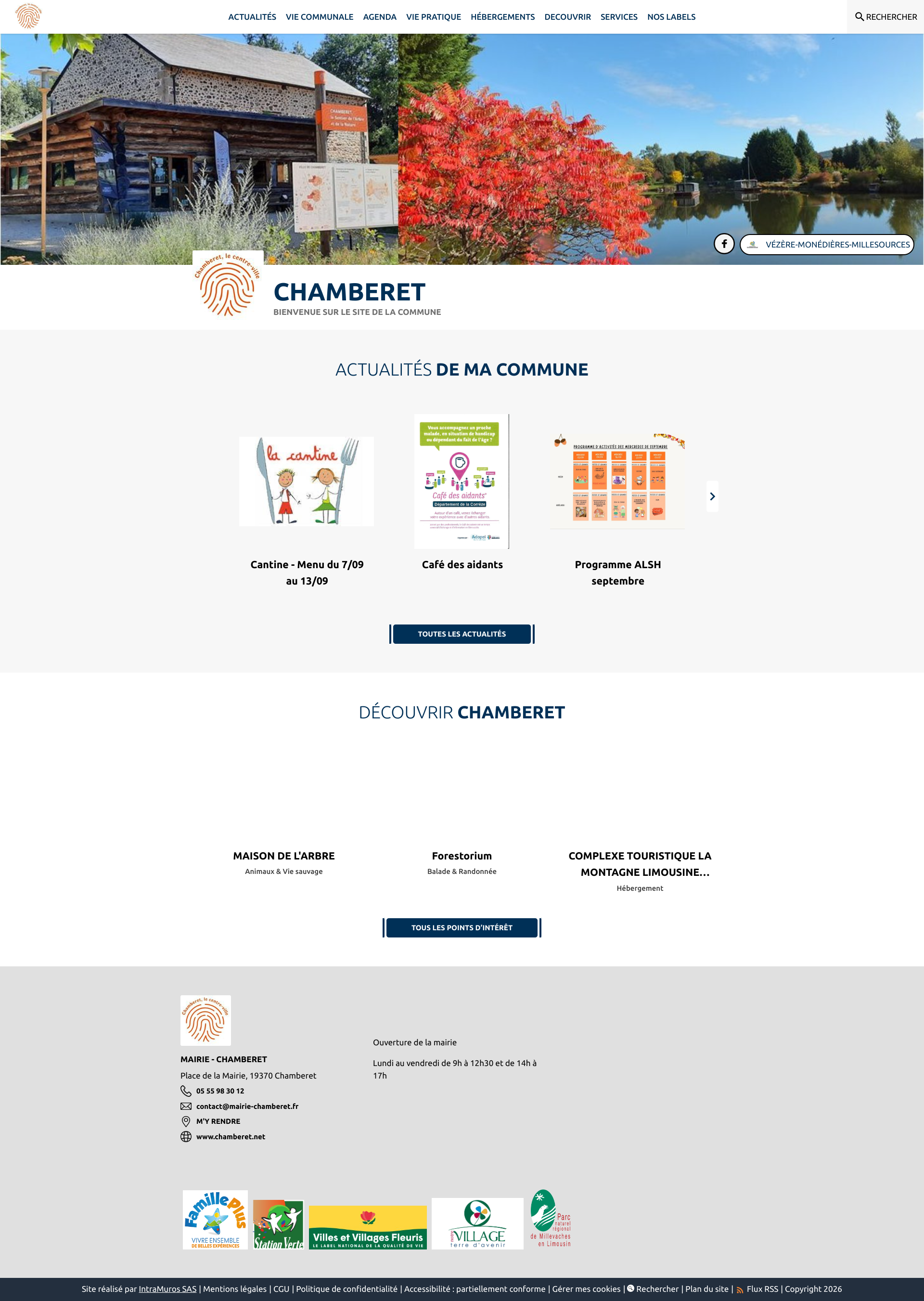 Aperçu du site
