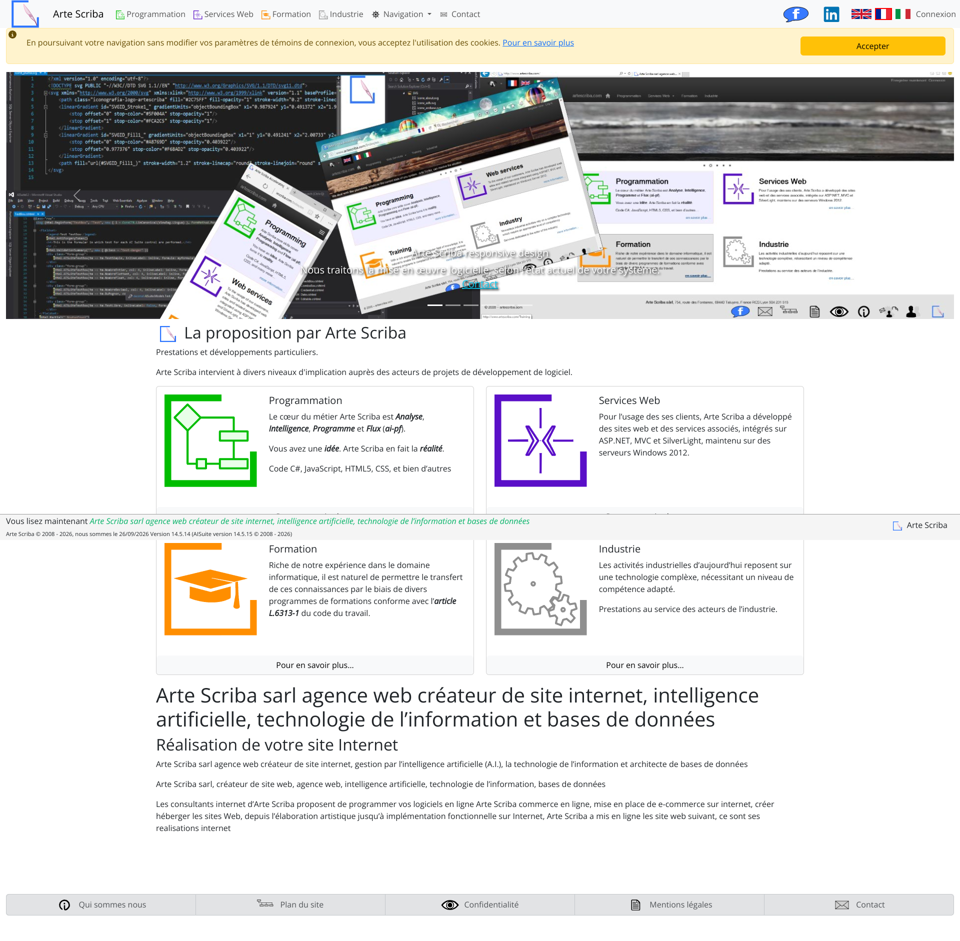 Aperçu du site