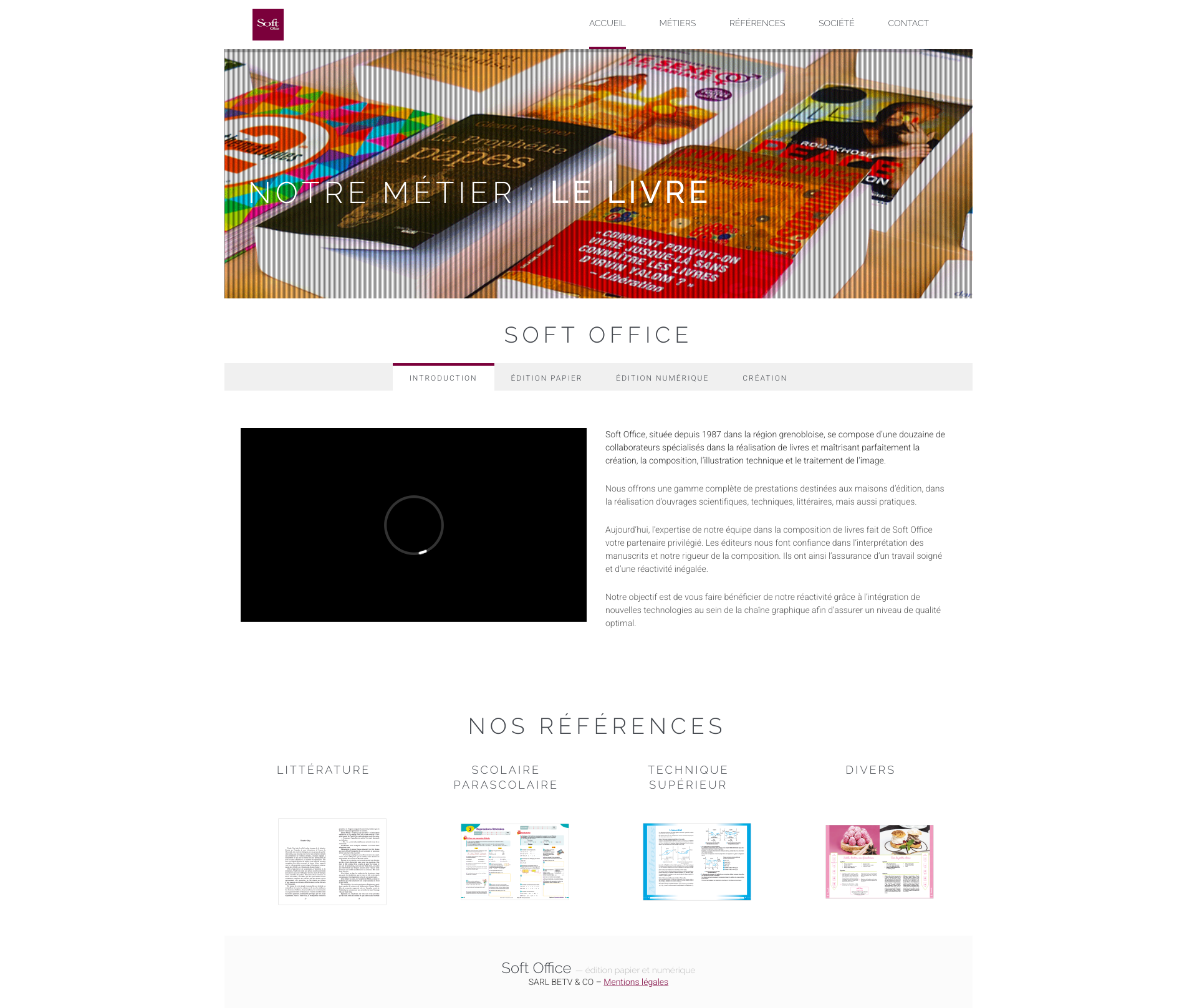 Aperçu du site