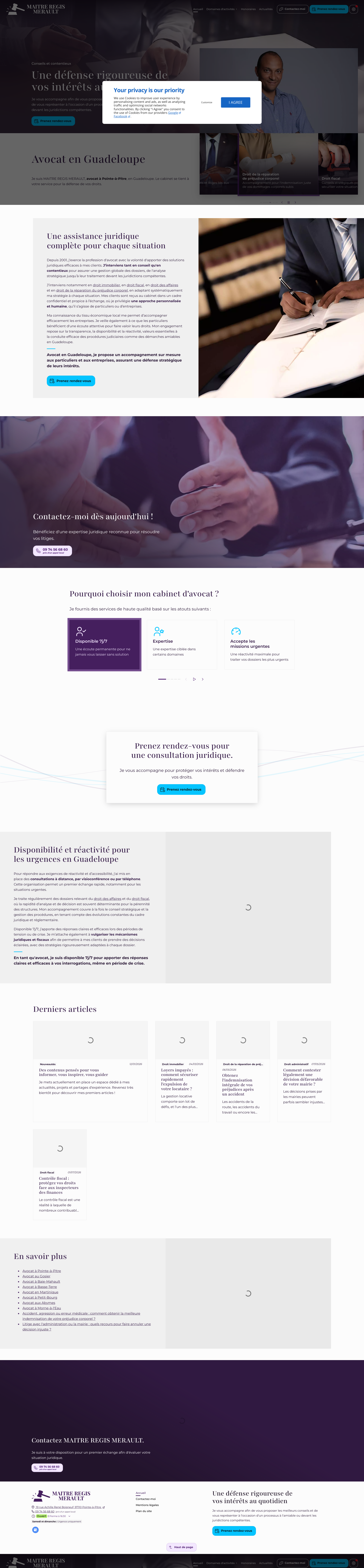 Aperçu du site