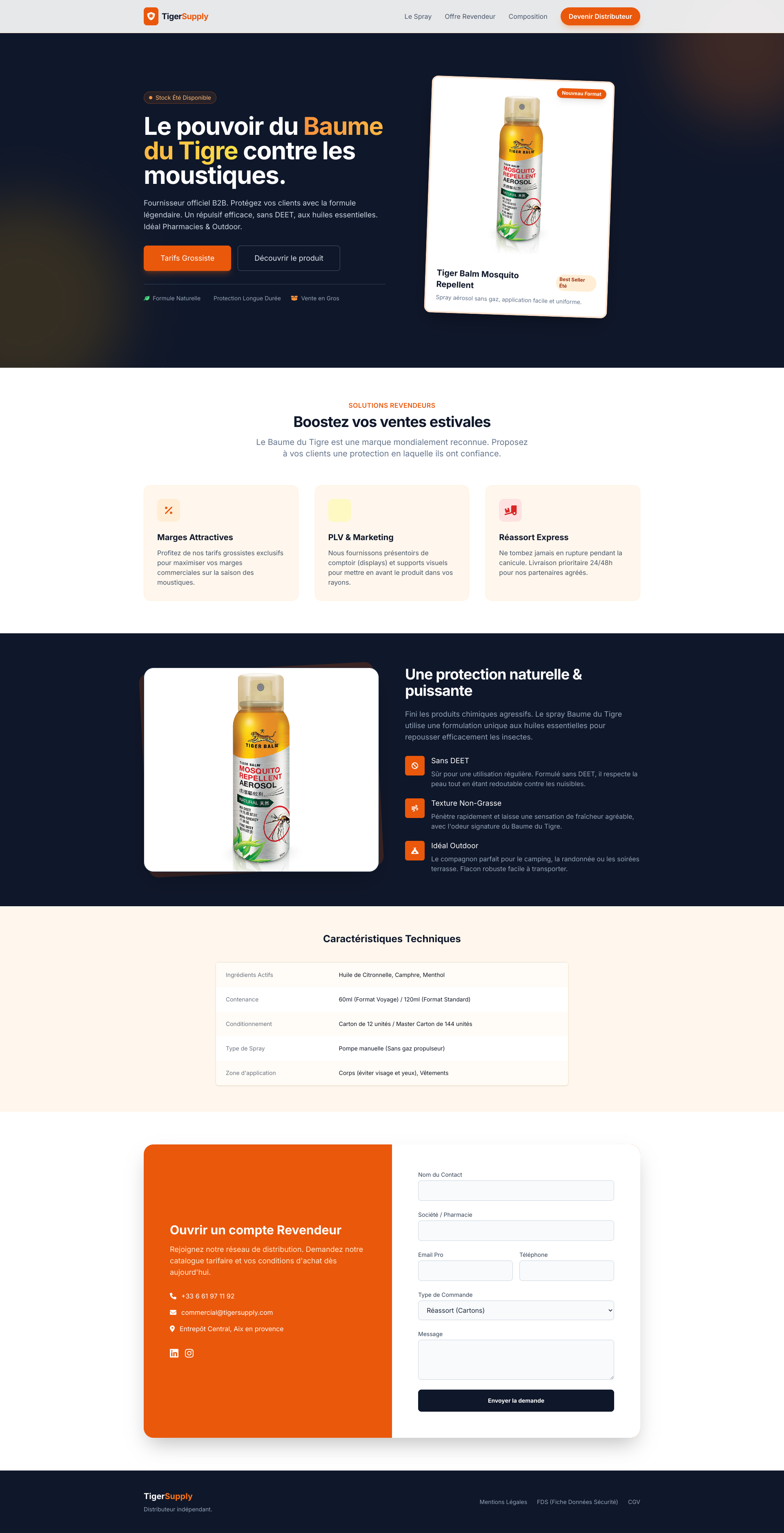 Aperçu du site