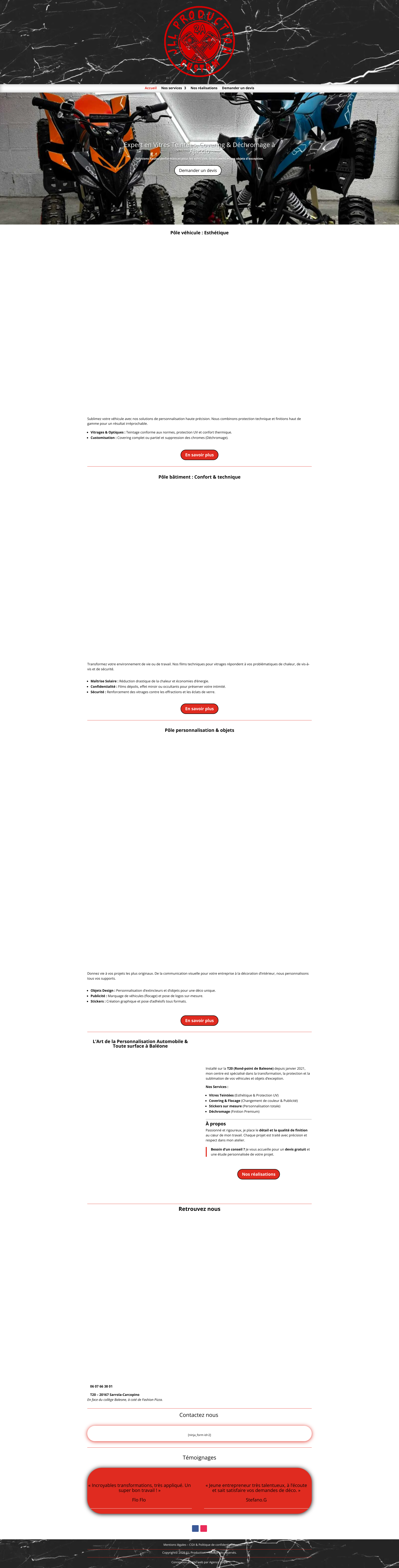 Aperçu du site