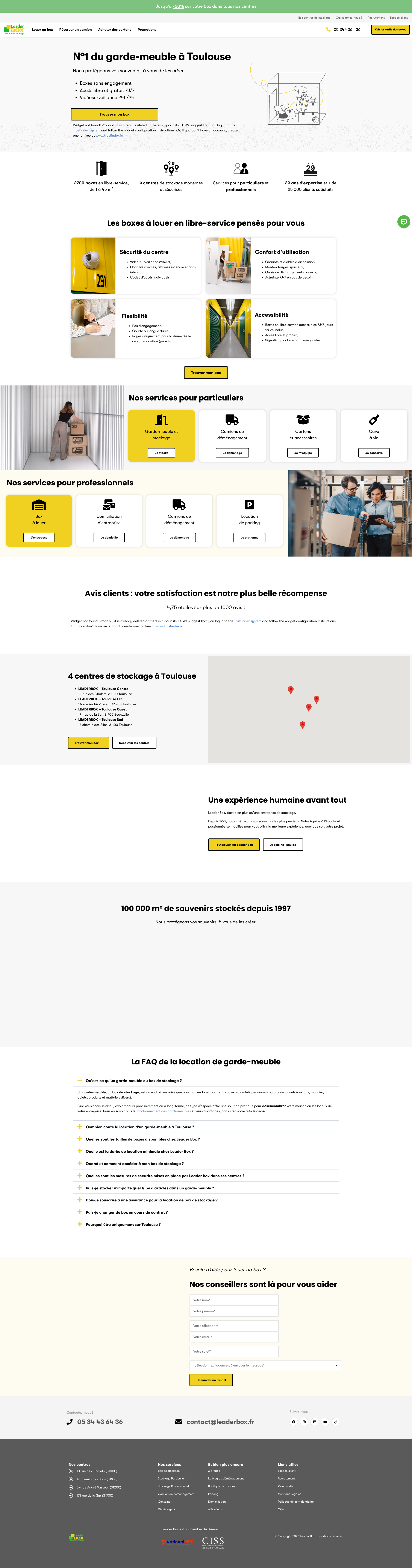 Aperçu du site