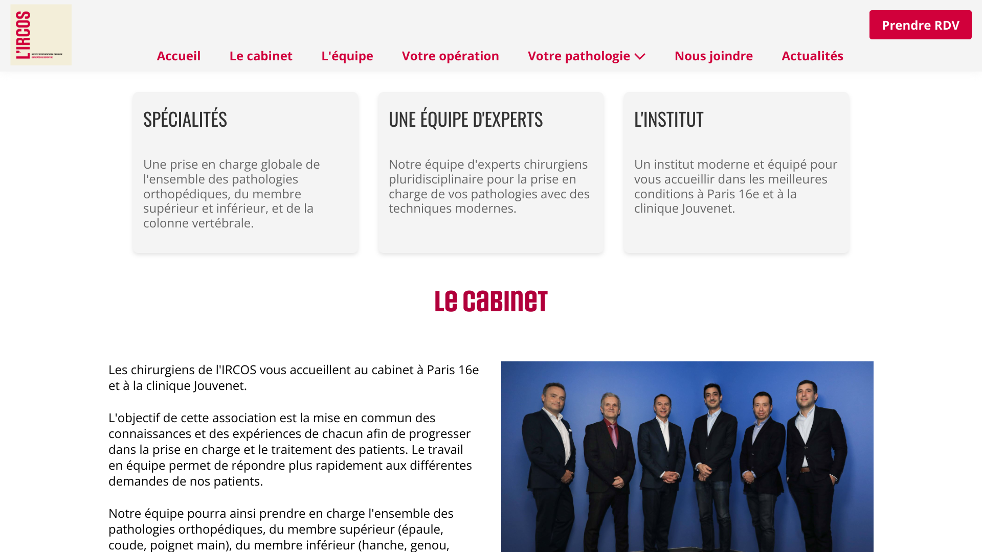 Aperçu du site