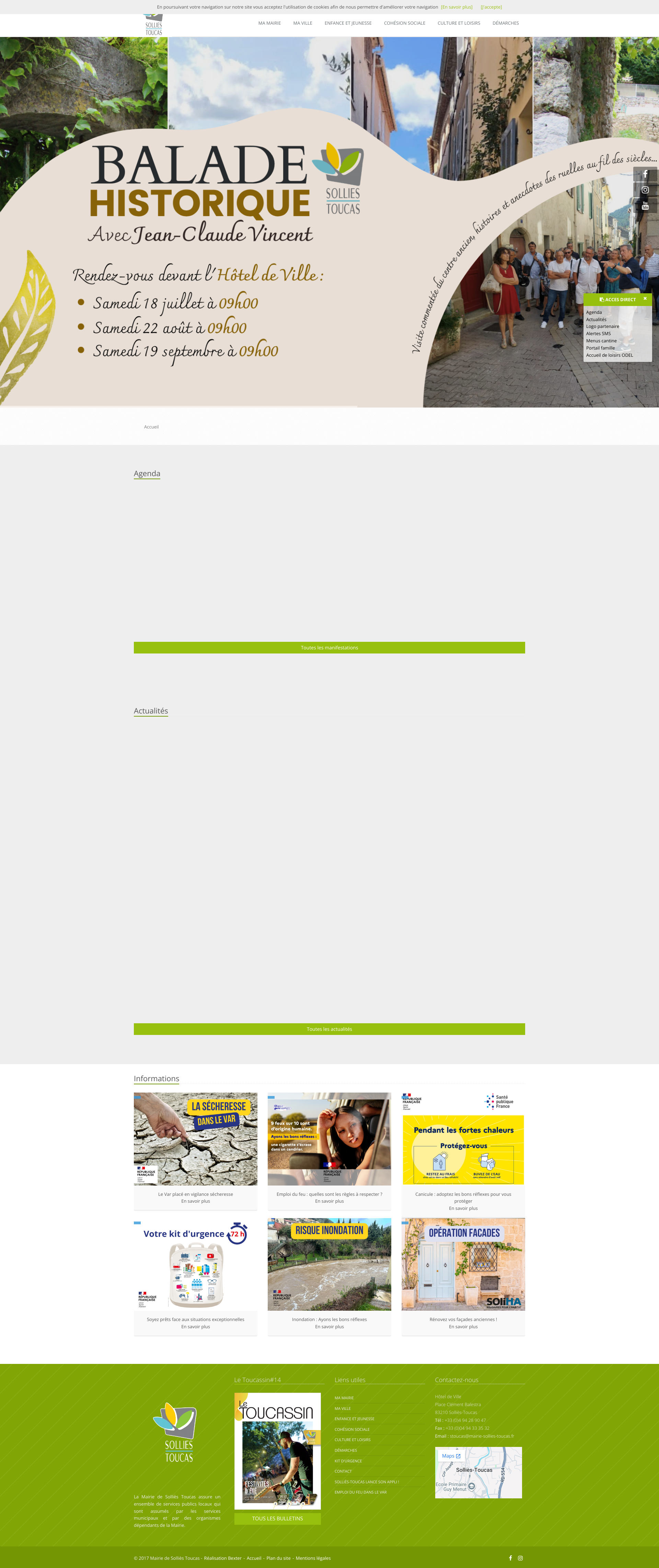 Aperçu du site
