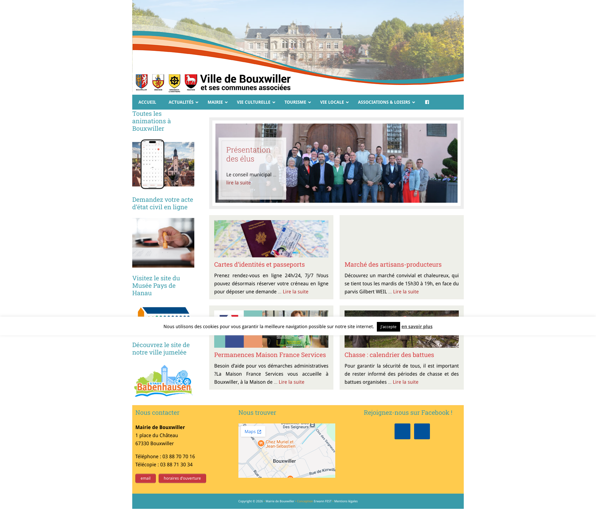 Aperçu du site