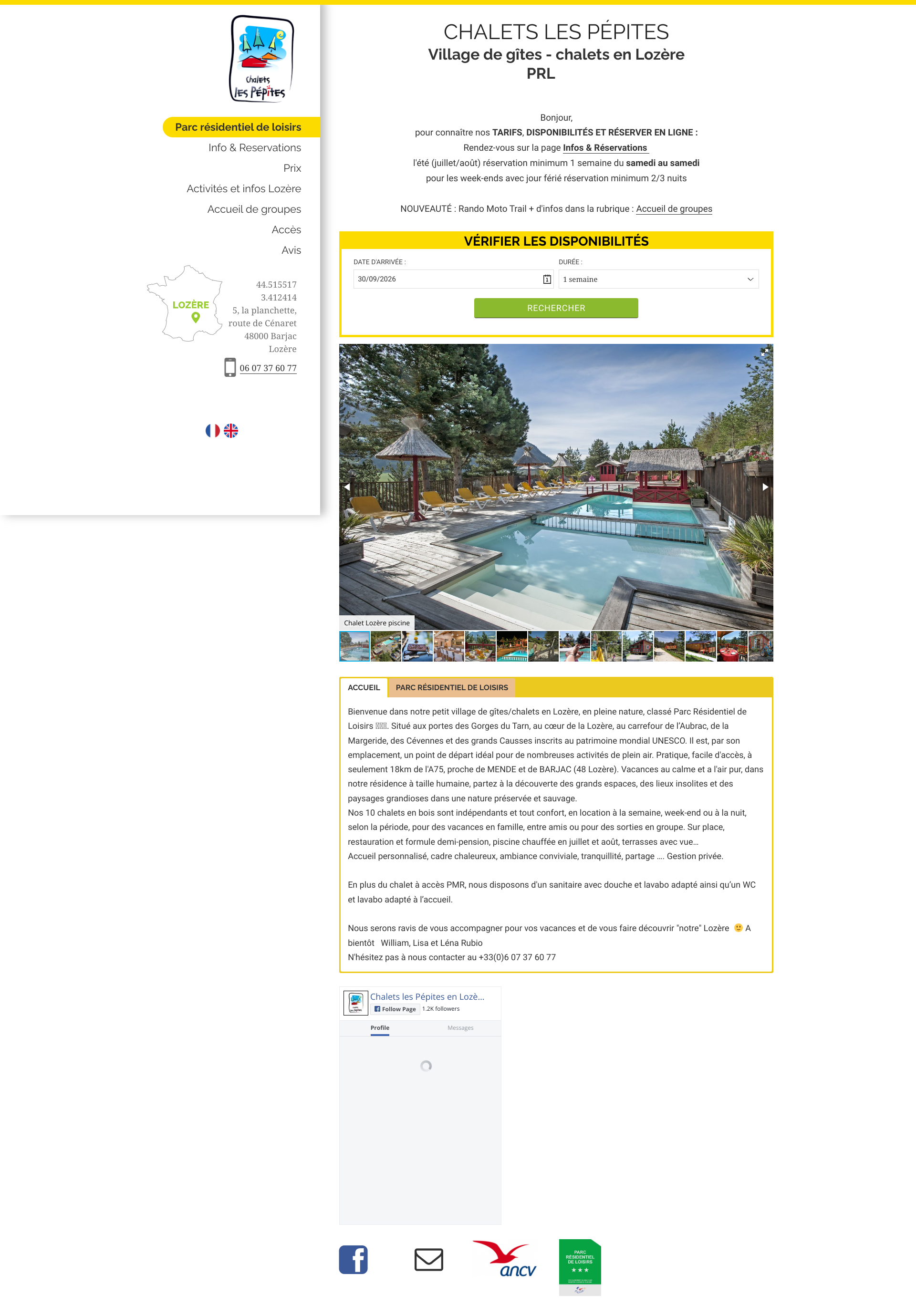 Aperçu du site