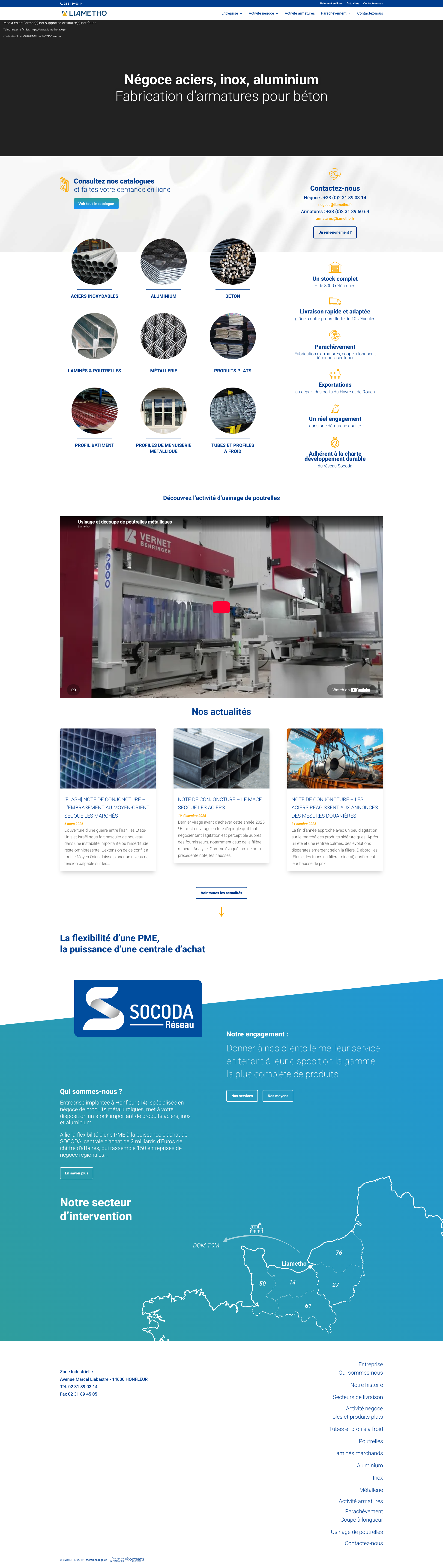 Aperçu du site