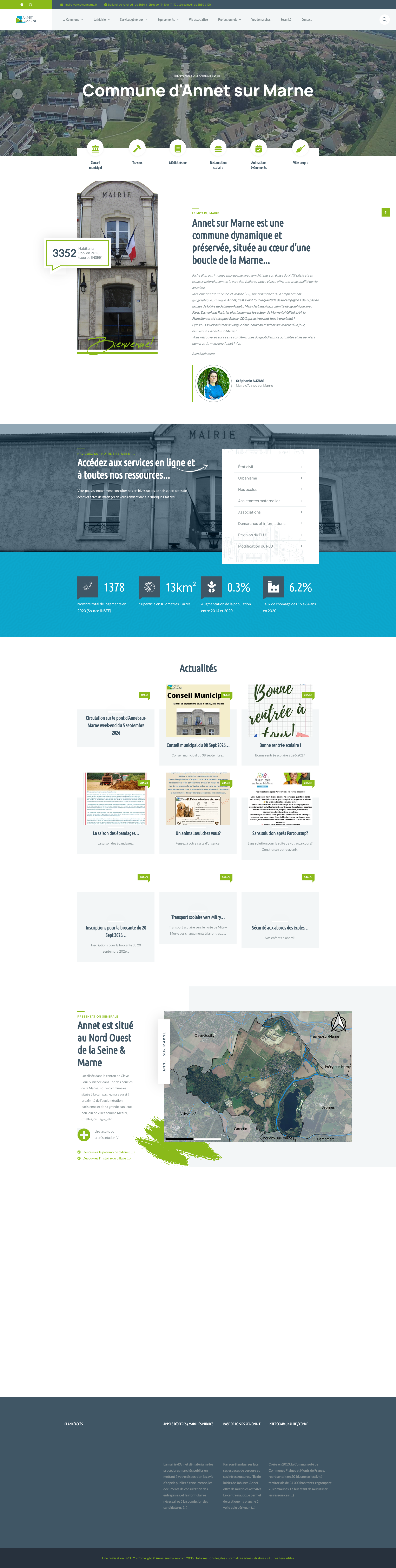 Aperçu du site