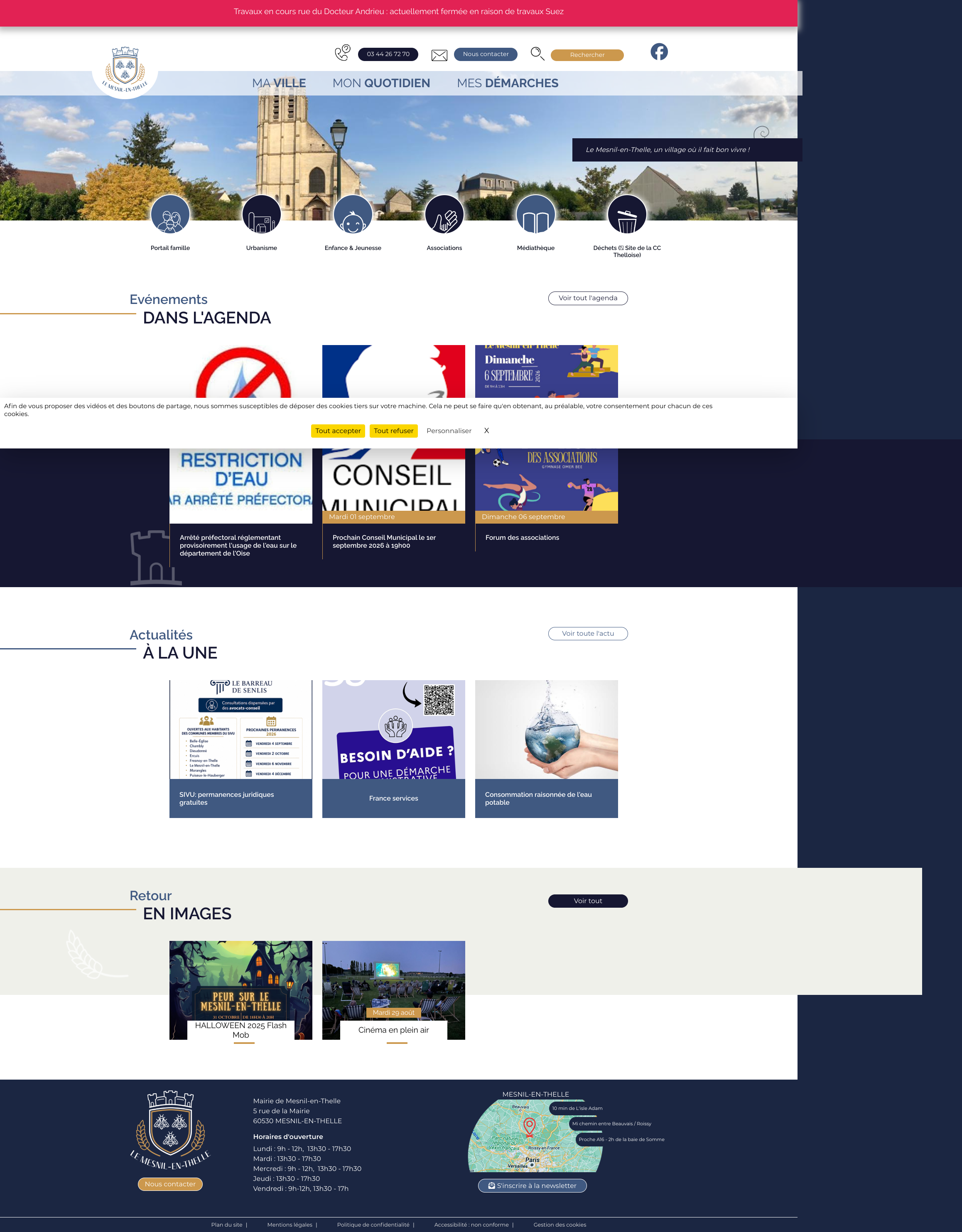 Aperçu du site
