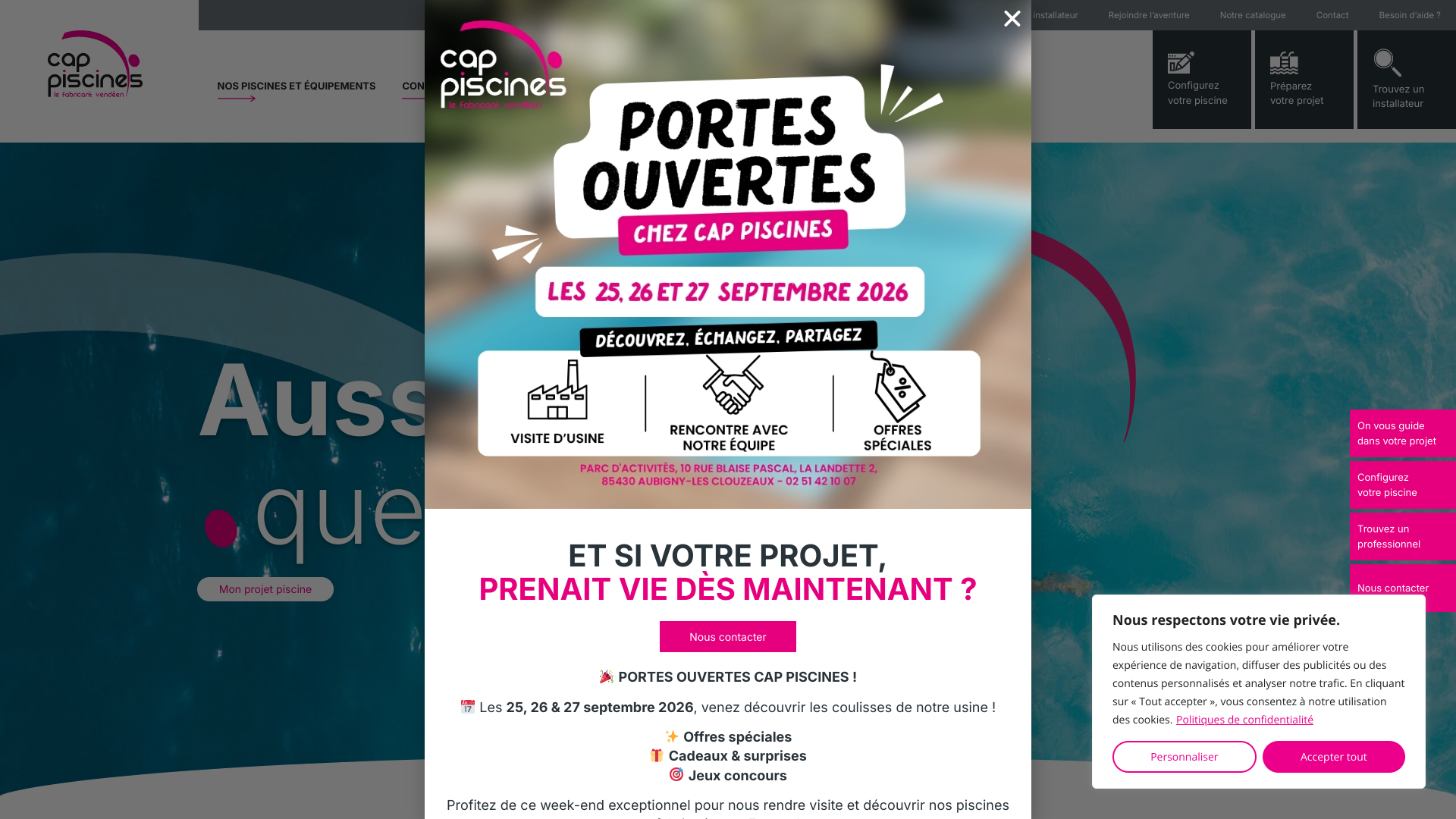 Aperçu du site