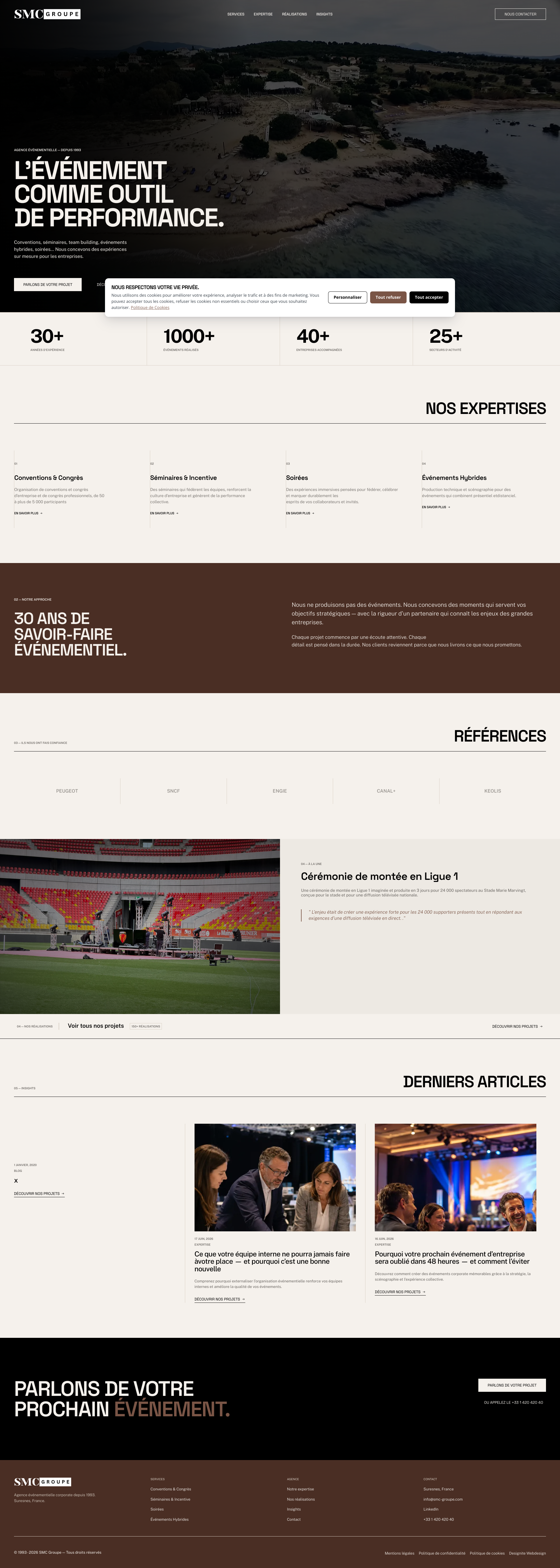 Aperçu du site