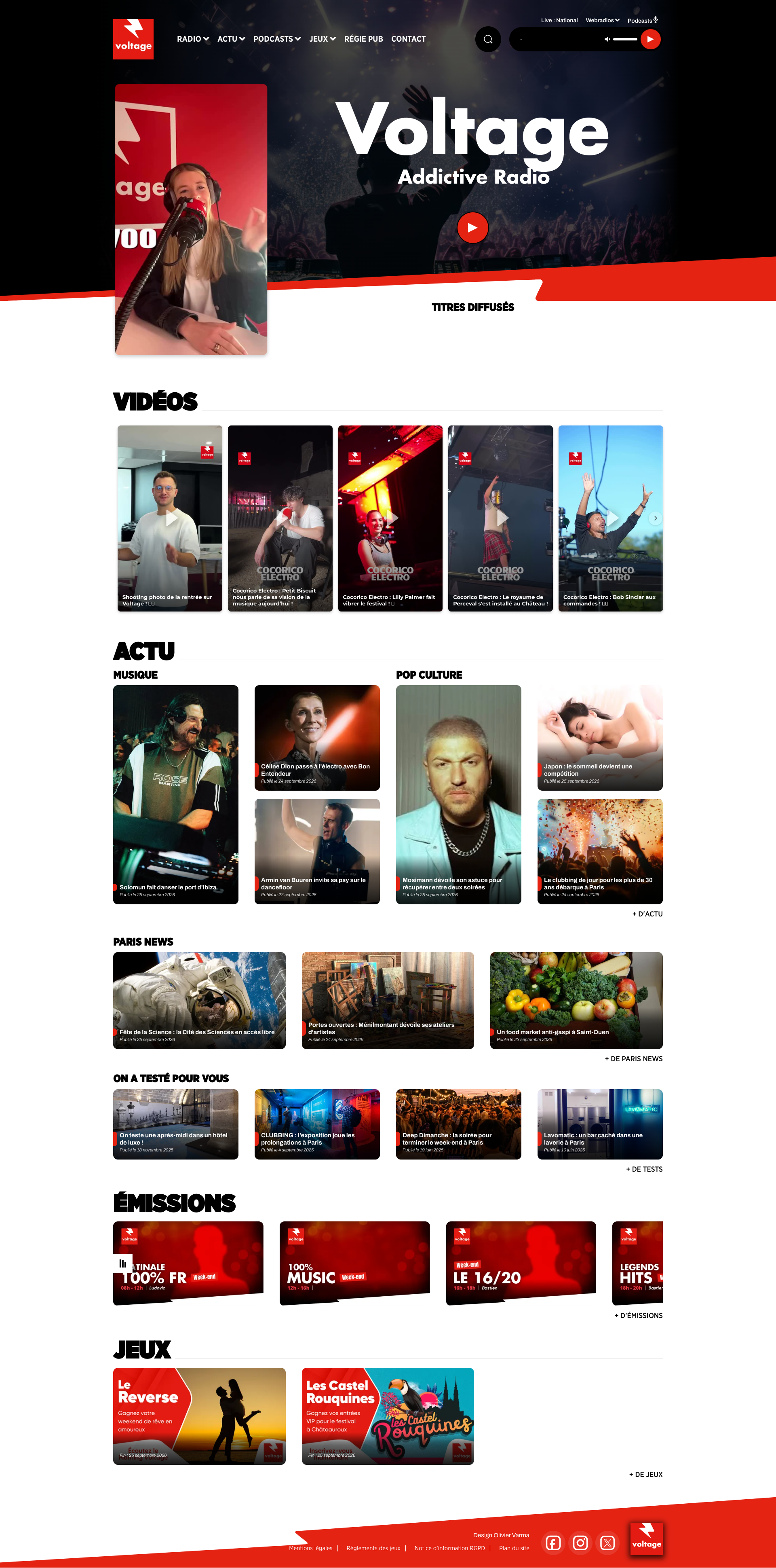 Aperçu du site