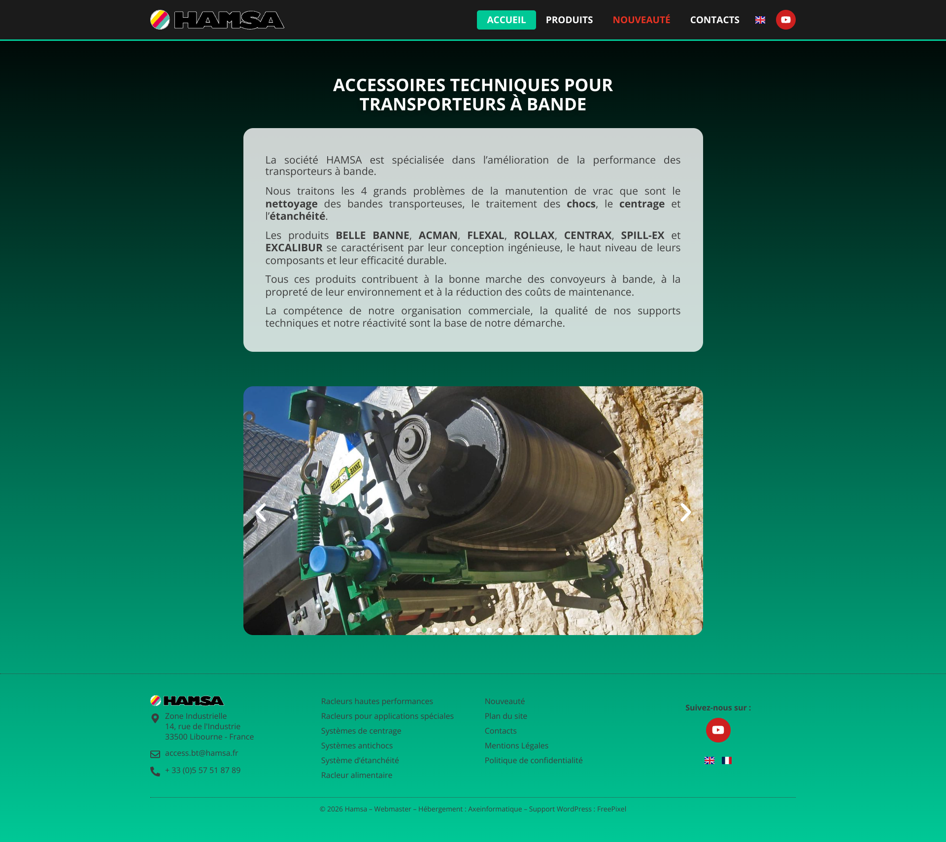 Aperçu du site