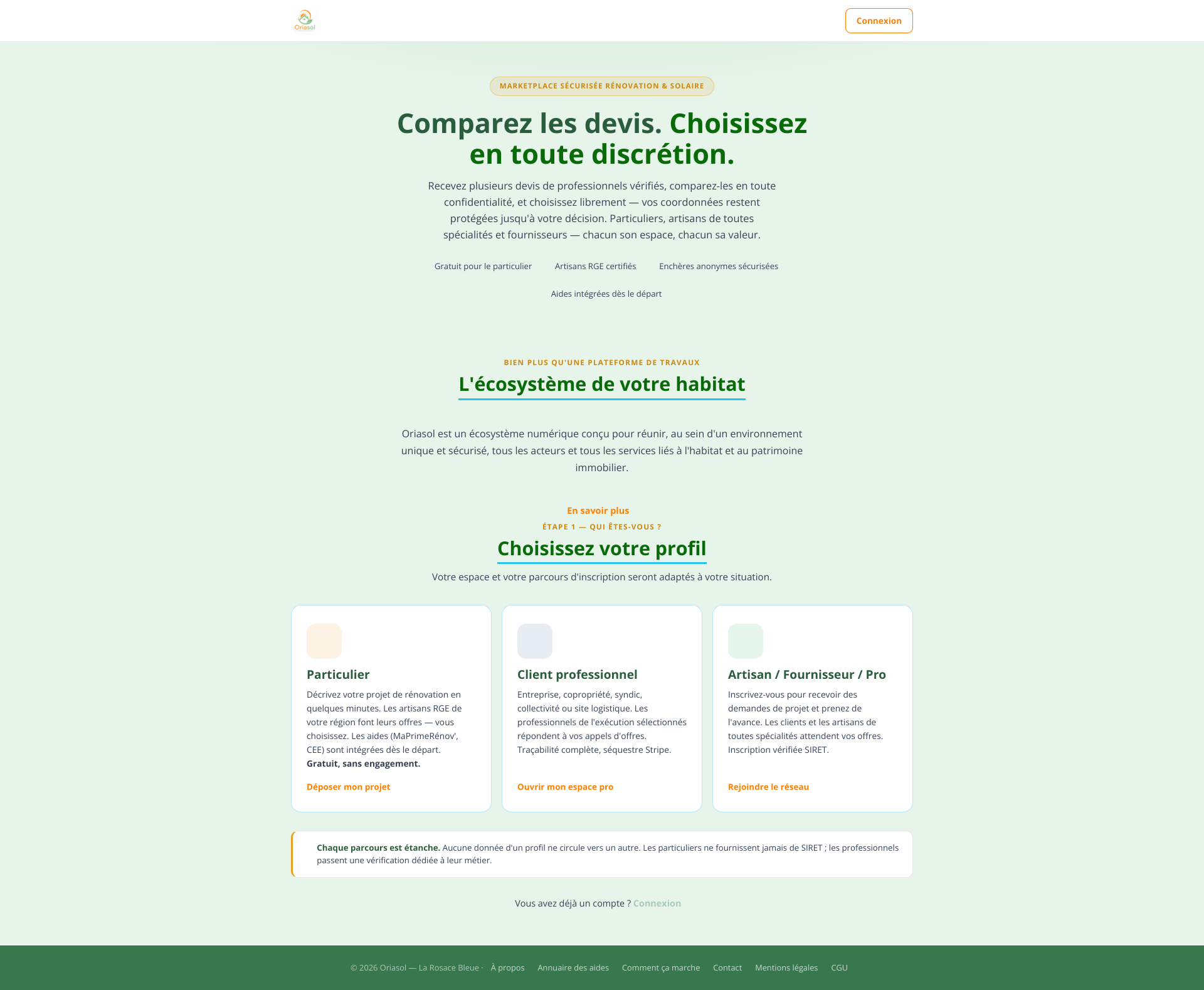 Aperçu du site