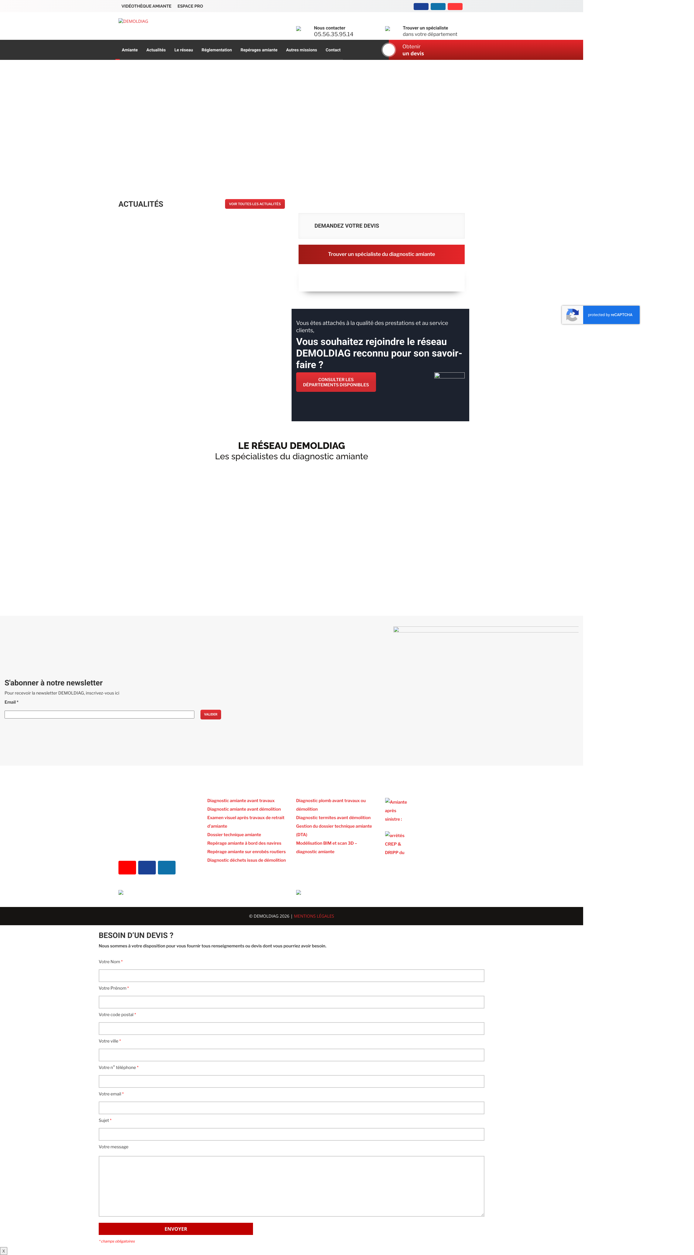 Aperçu du site