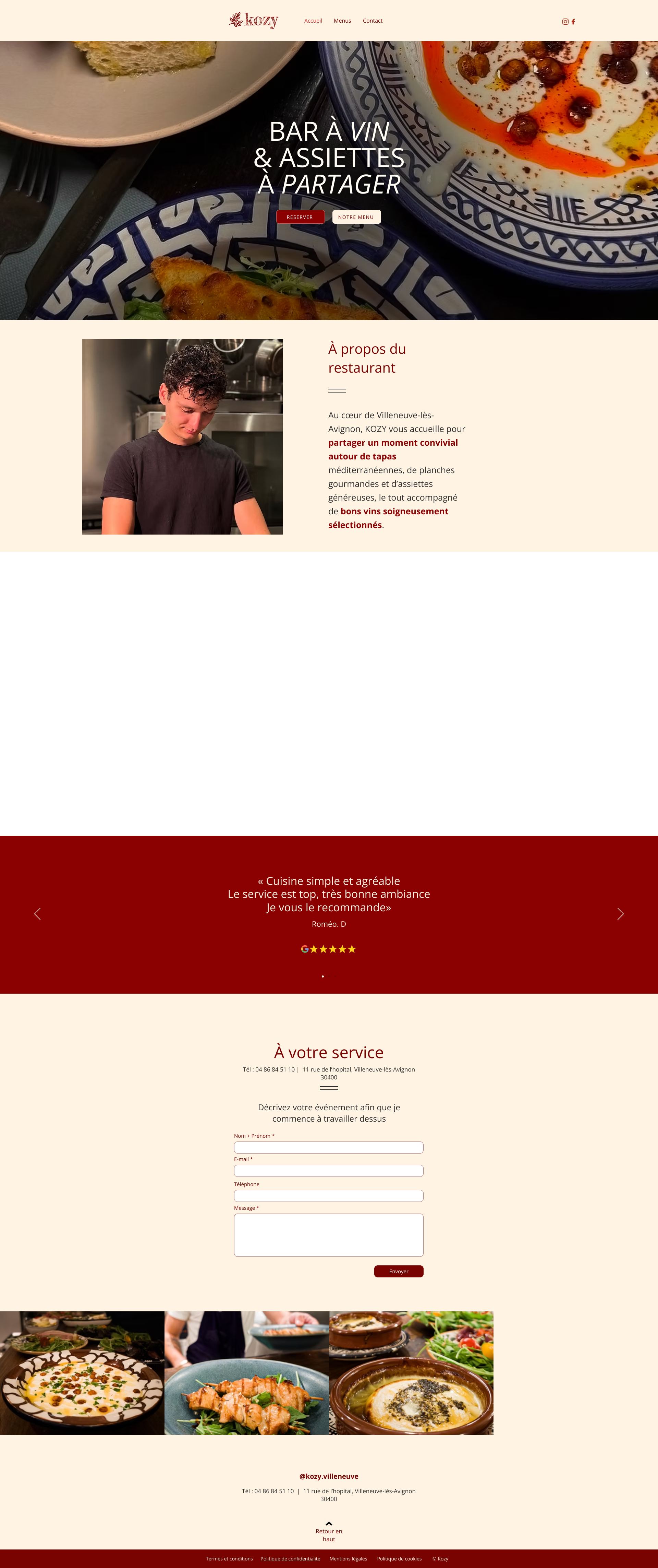 Aperçu du site