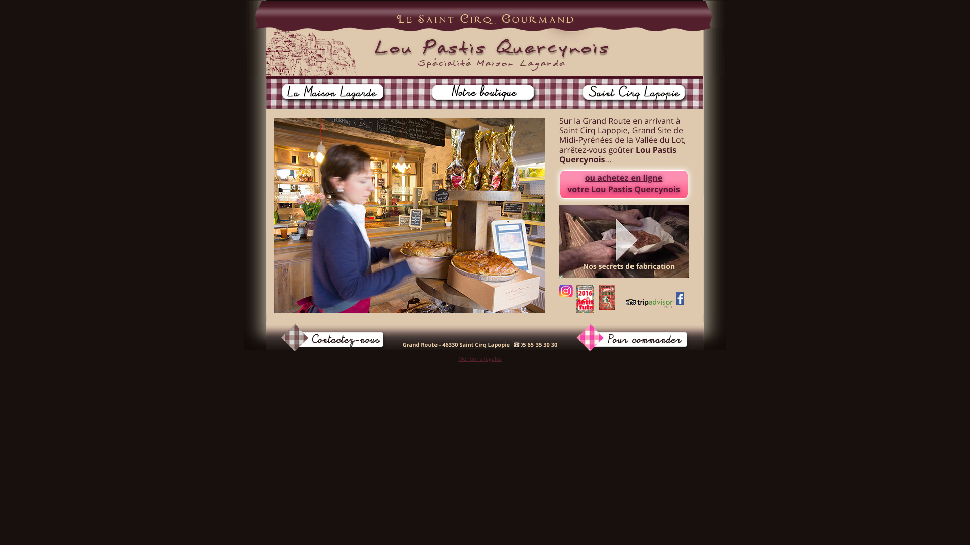 Aperçu du site