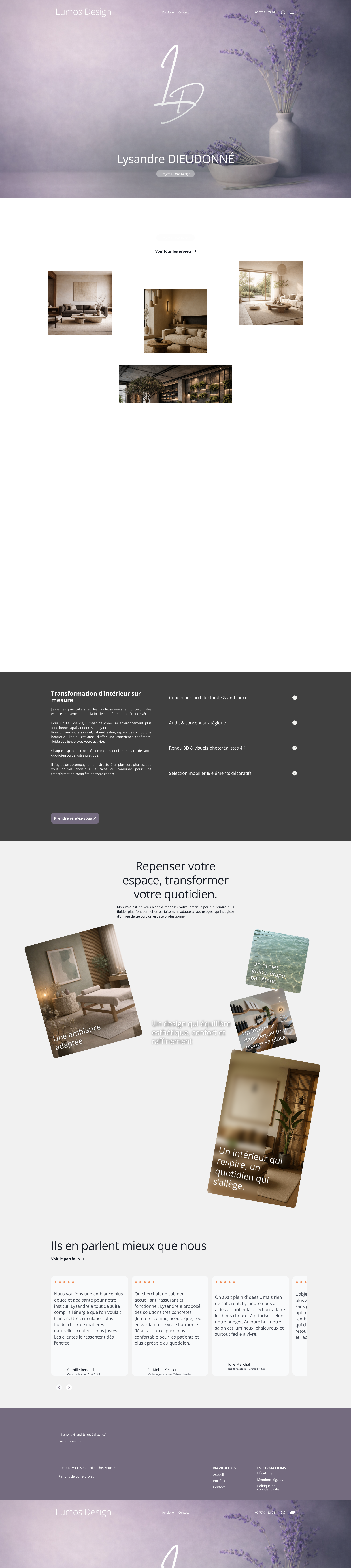 Aperçu du site