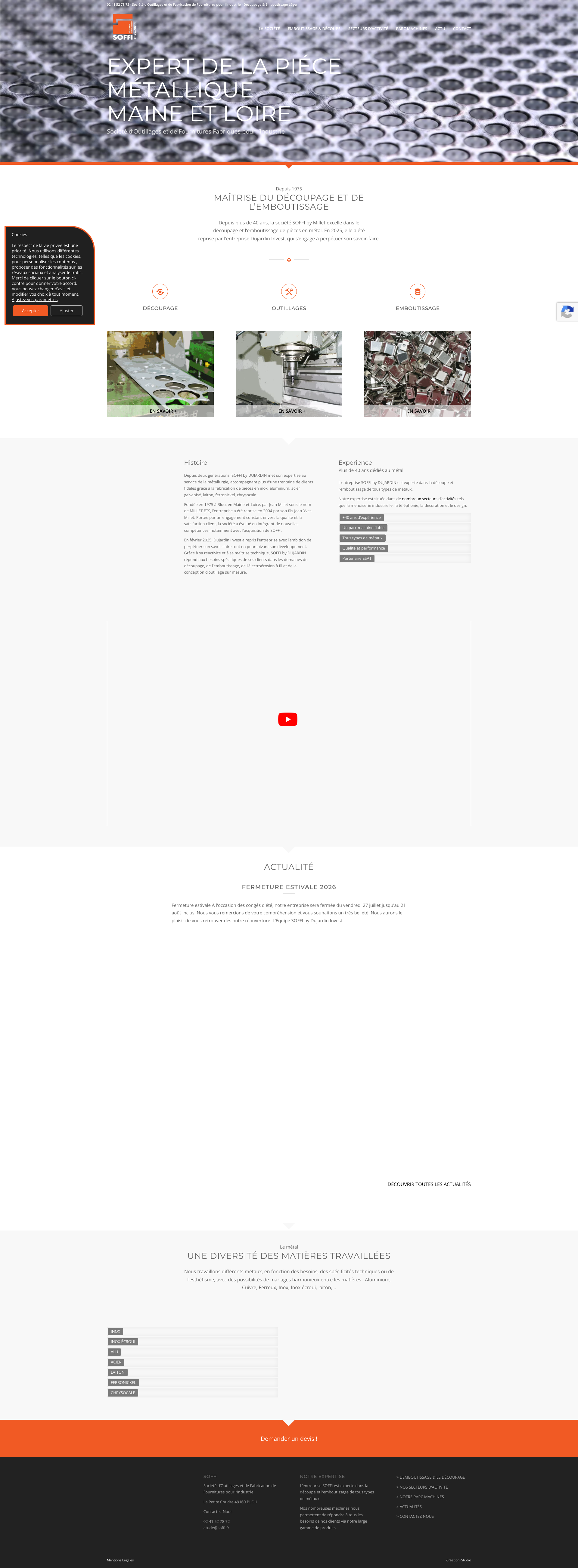 Aperçu du site
